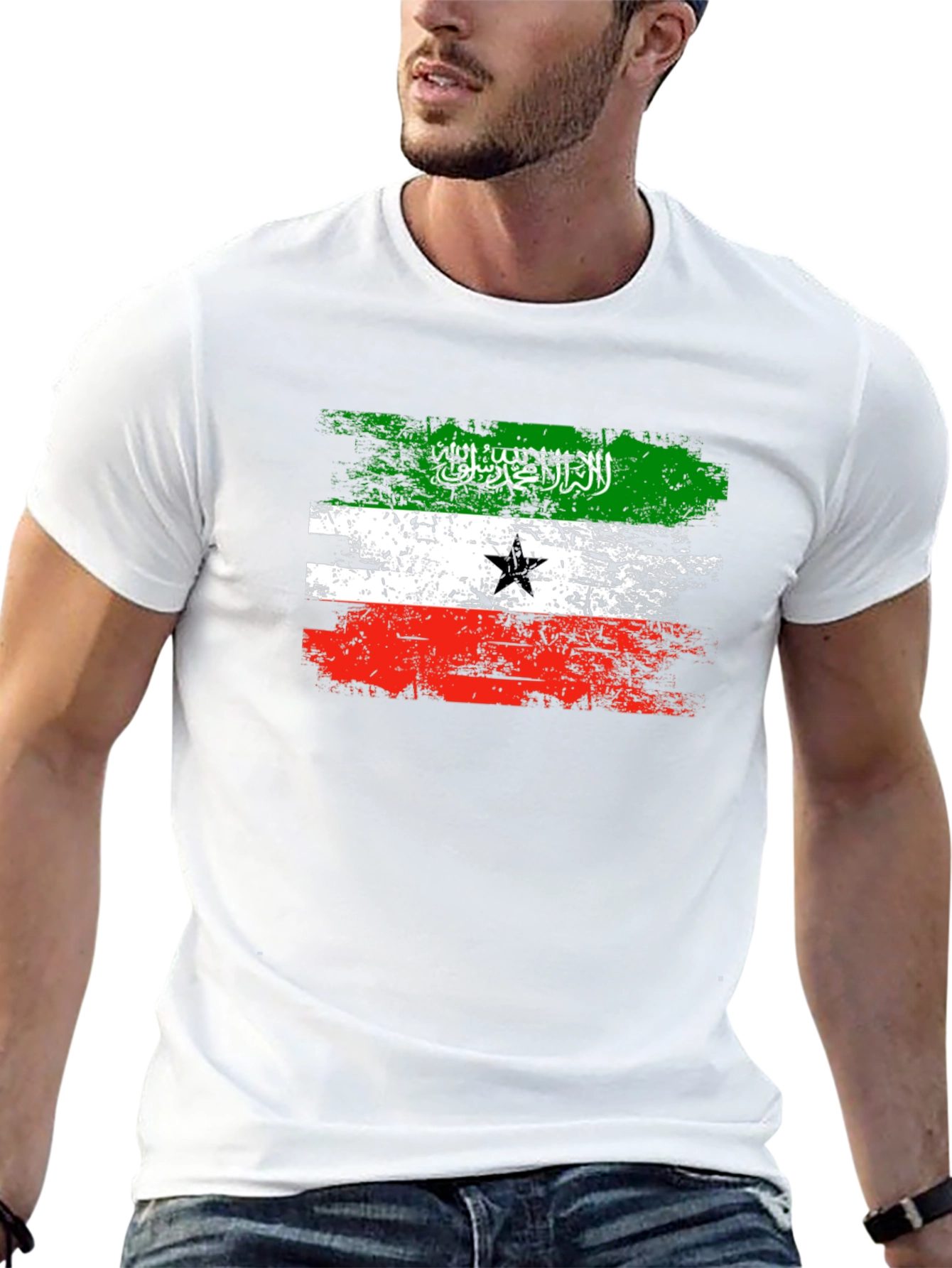 Somaliland Flag T-Shirt - Distressed Design