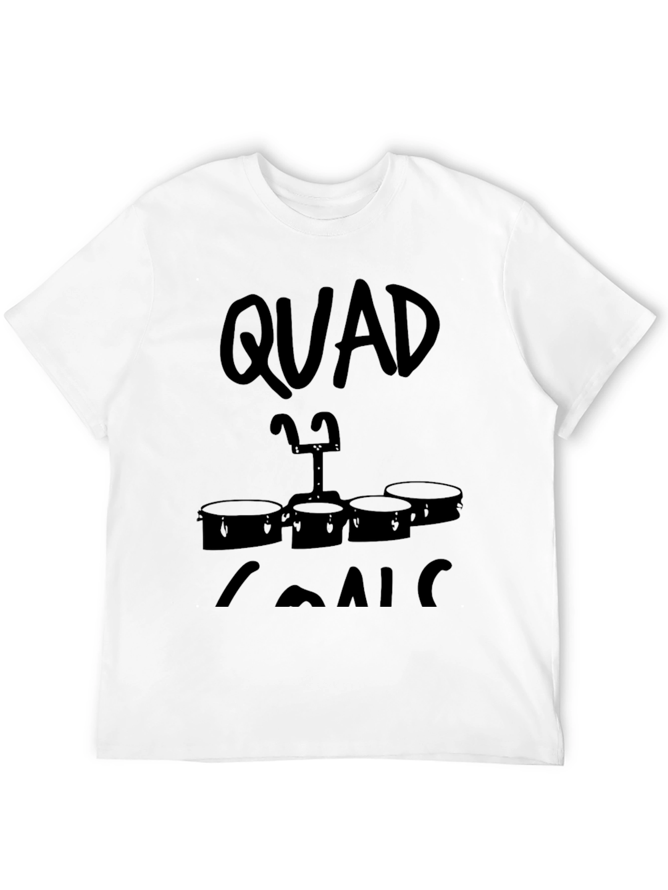 Quad T Shirt Snare Drum Band Tee