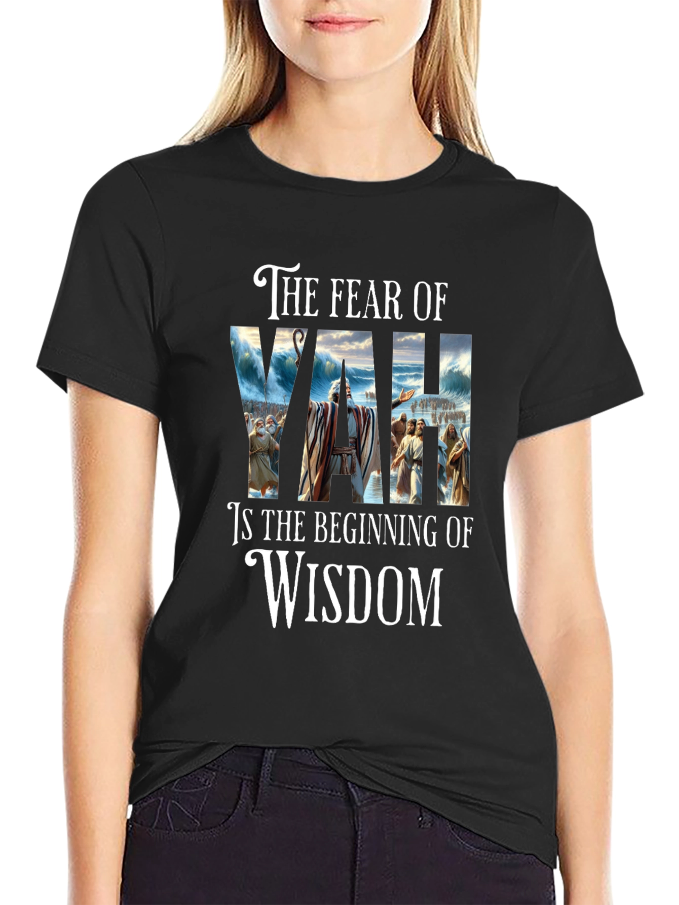 Fear of YAH Wisdom T-Shirt | Religious Graphic Tee