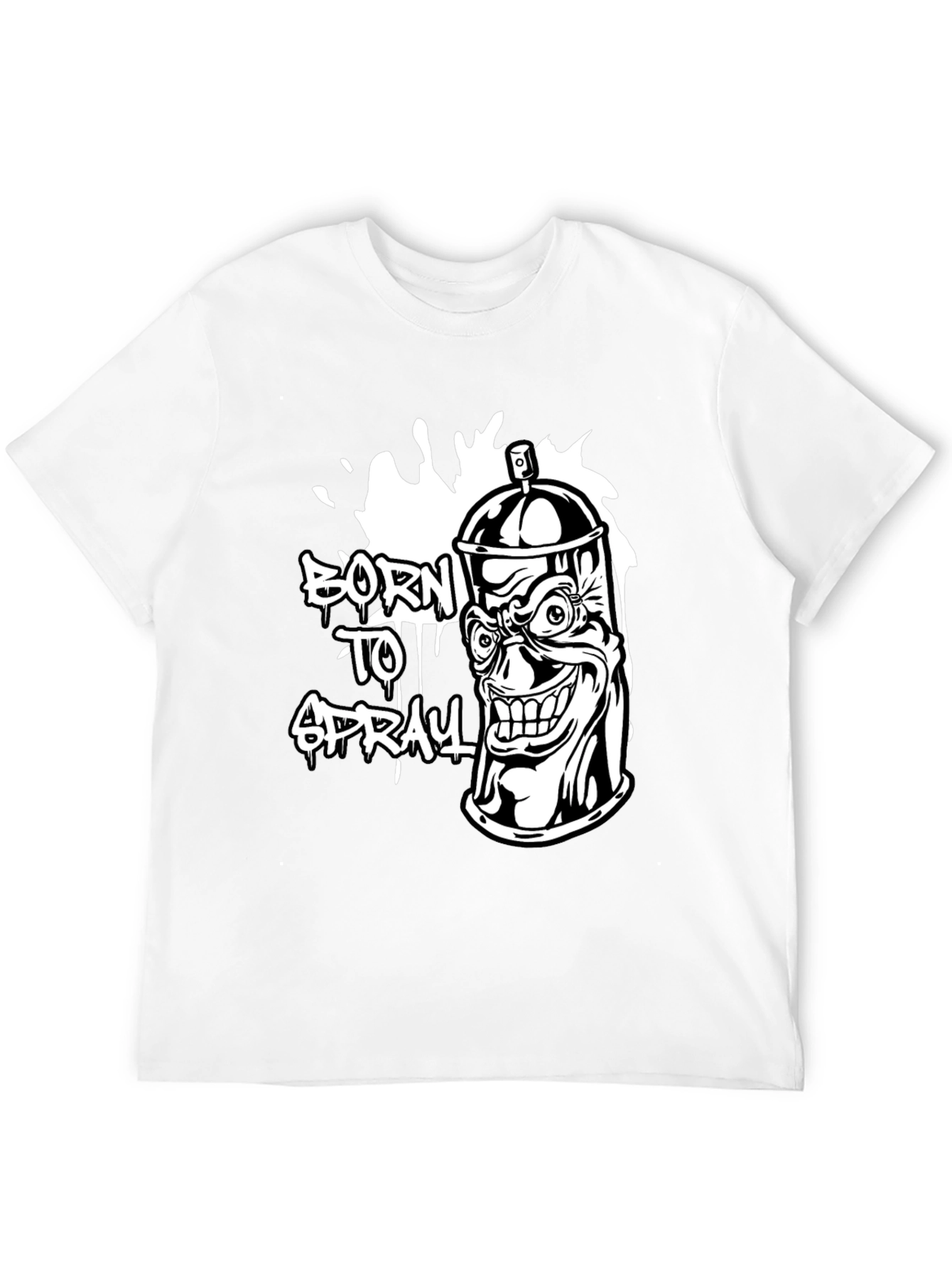 Born to Spray Graphic Tee - Black T-Shirt