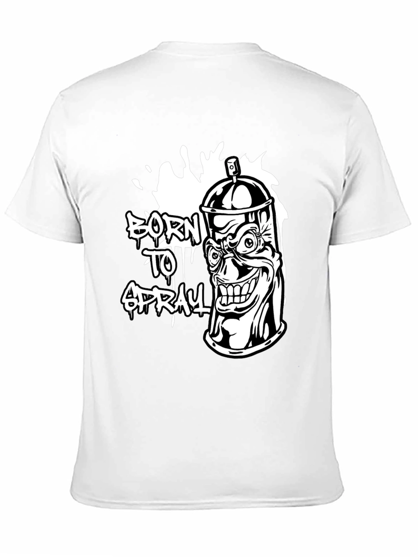 Born to Spray Graphic Tee - Black T-Shirt
