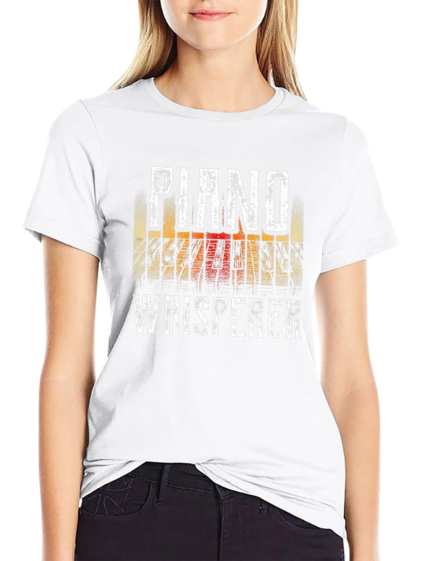 Piano Whisperer Graphic Tee - Musician T-Shirt