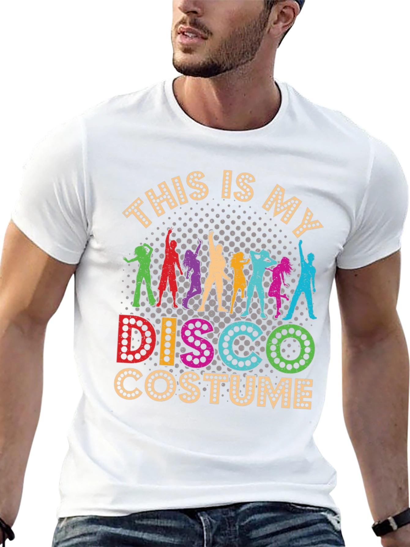 Retro Disco Costume Graphic T-Shirt