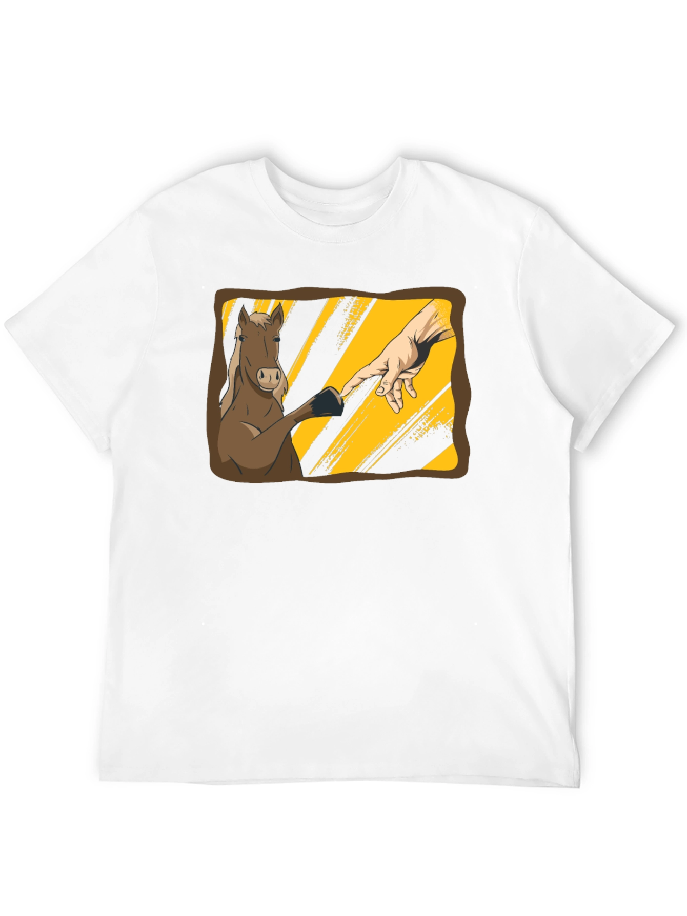 Horse Creation Parody Graphic Tee
