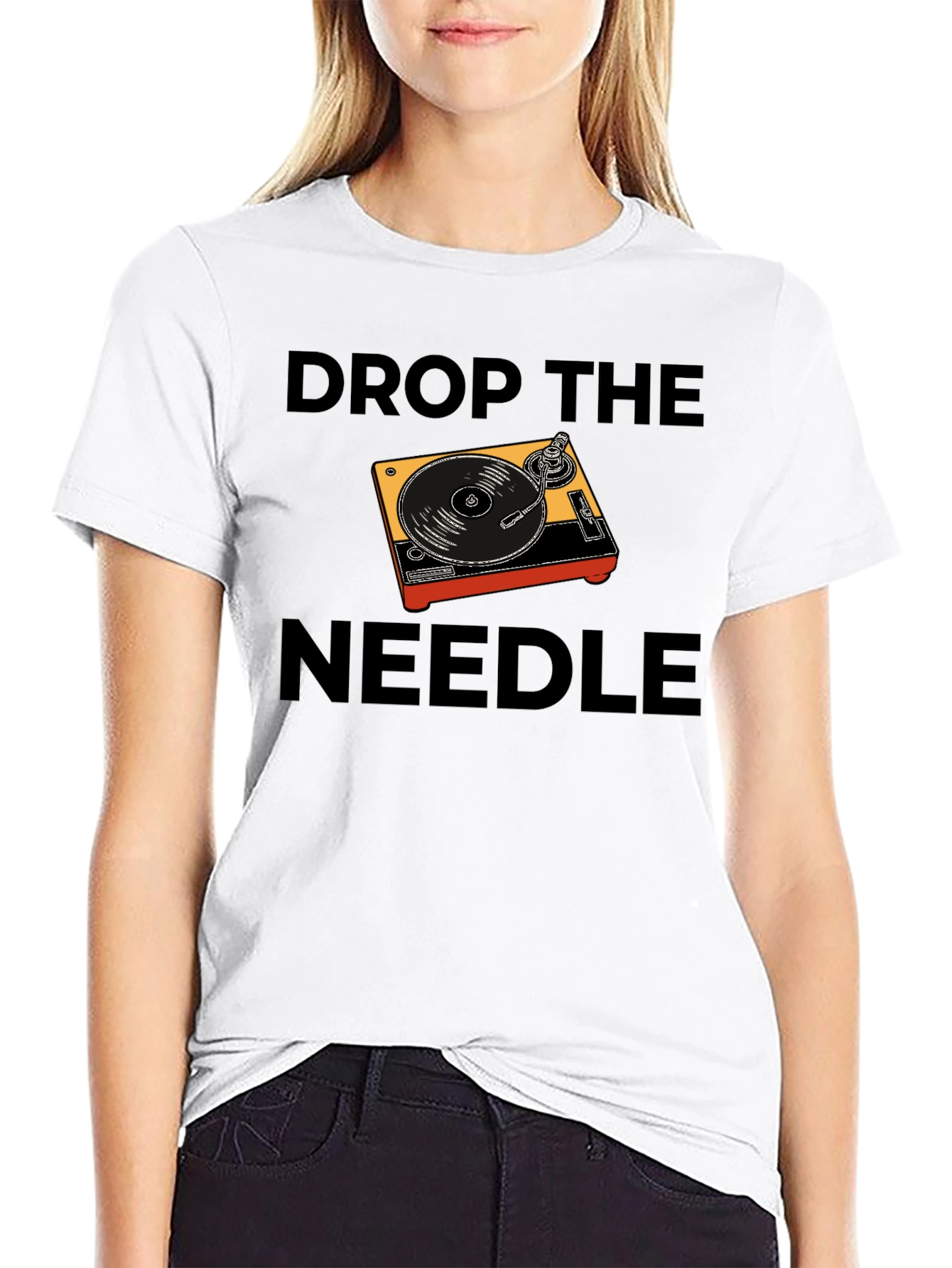 Drop the Needle Turntable Graphic T-Shirt