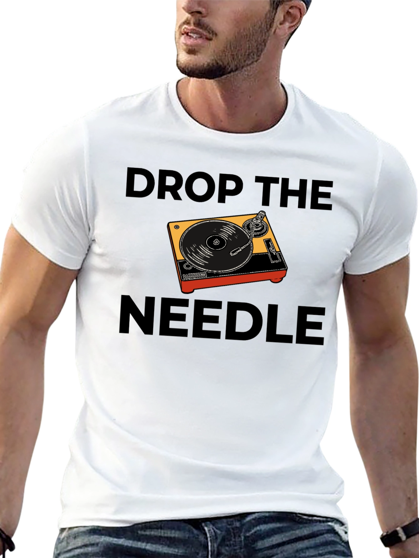 Drop the Needle Turntable Graphic T-Shirt