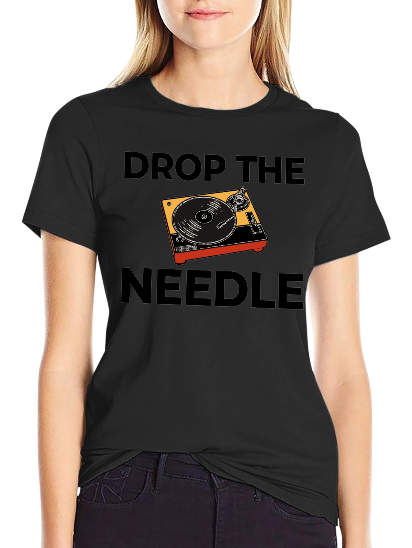 Drop the Needle Turntable Graphic T-Shirt