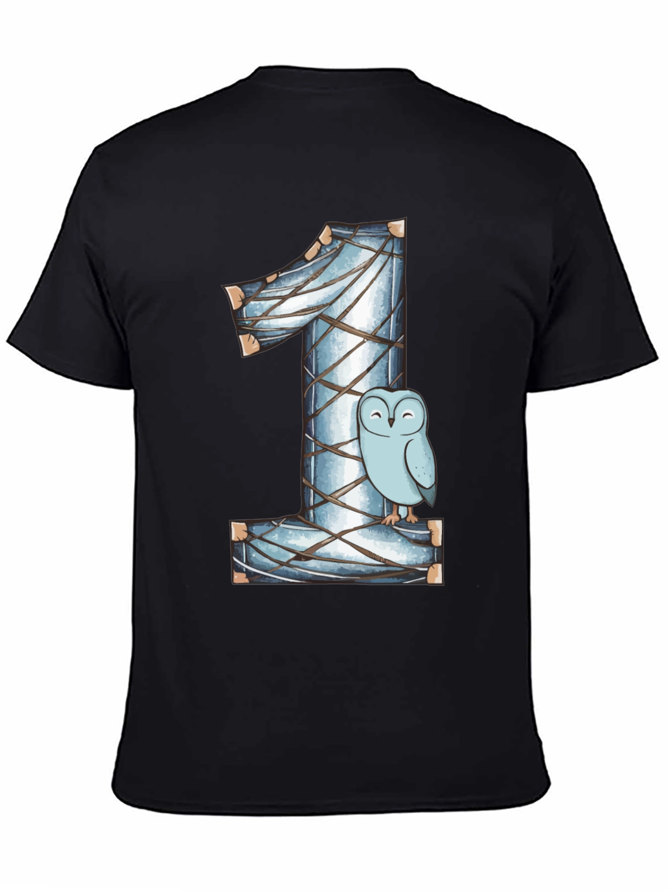 Owl Number One Kids Birthday Shirt