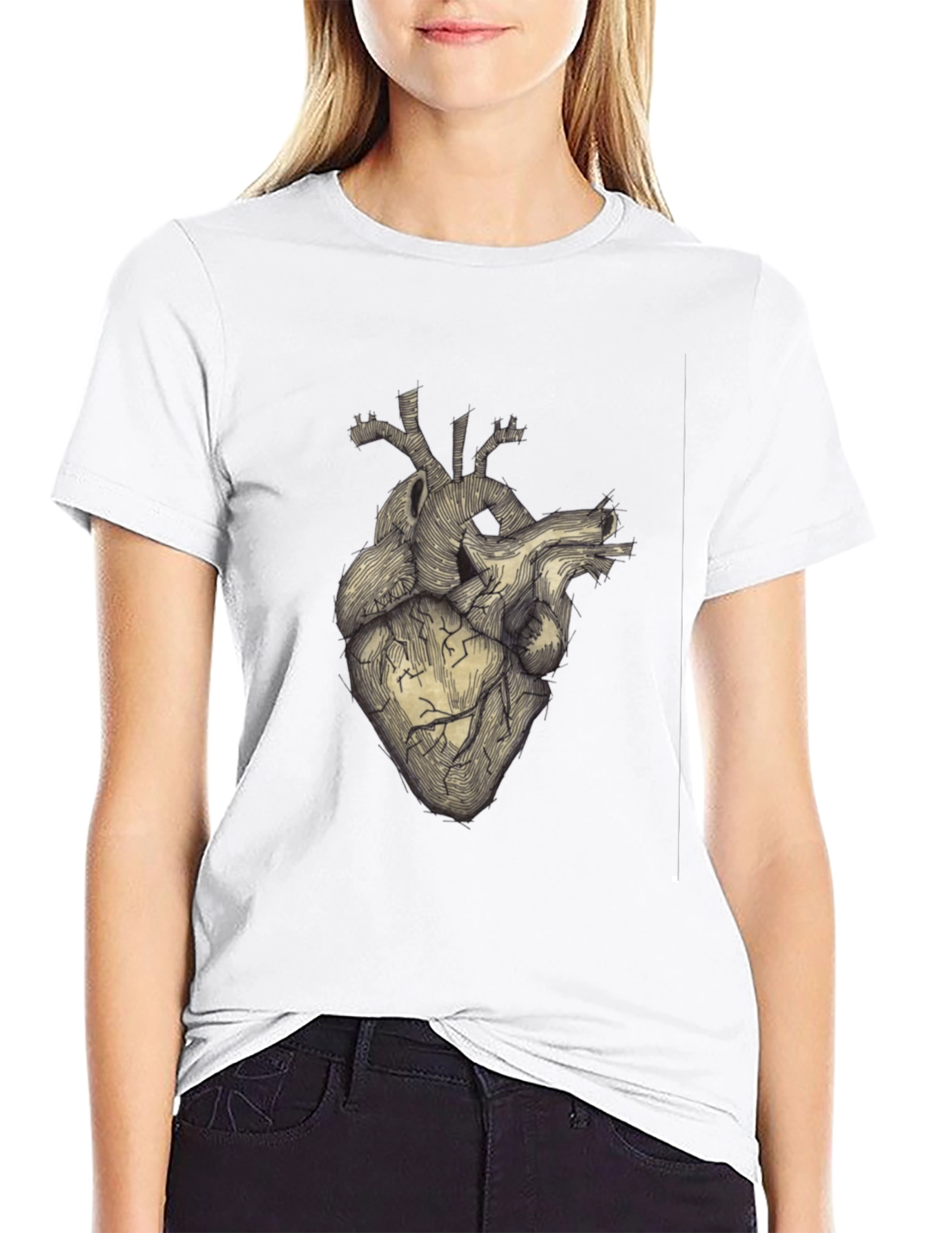 Anatomical Heart Graphic Tee - Unique Design