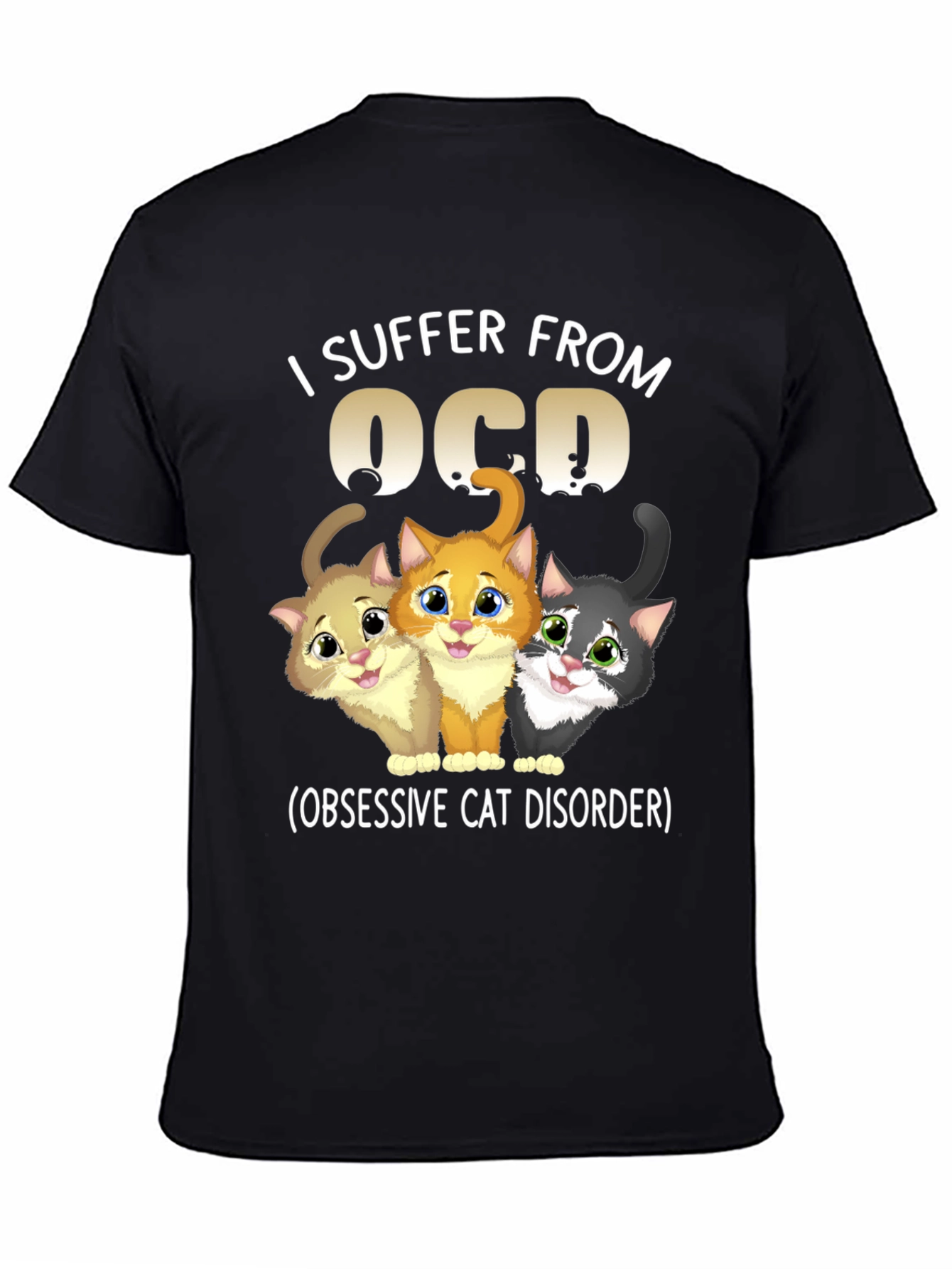 OCD Obsessive Cat Disorder Graphic T-Shirt
