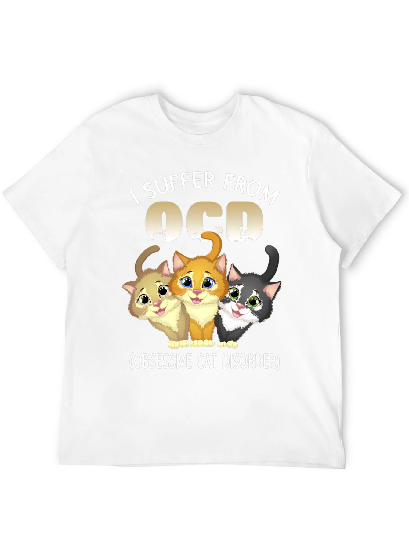 OCD Obsessive Cat Disorder Graphic T-Shirt