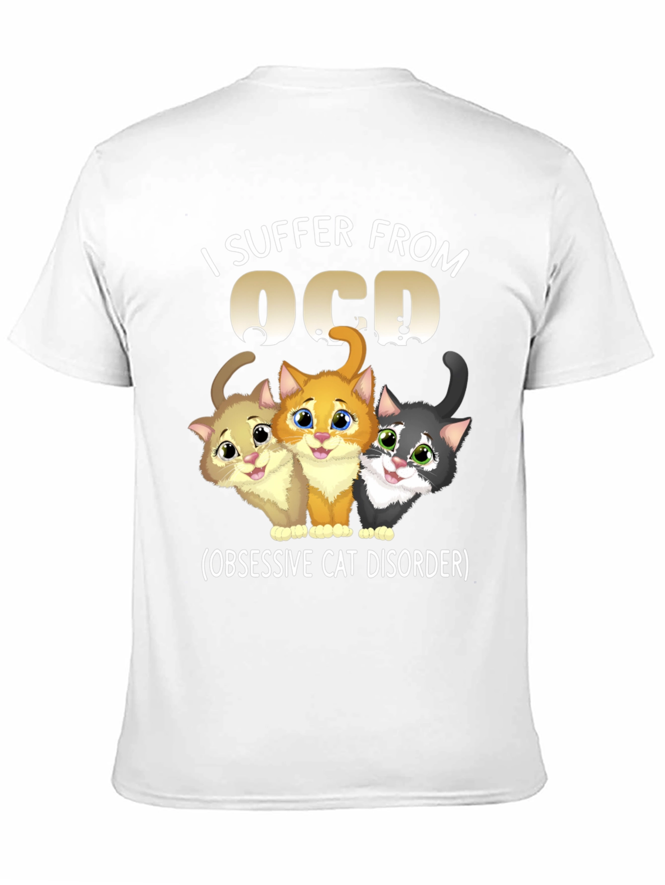OCD Obsessive Cat Disorder Graphic T-Shirt