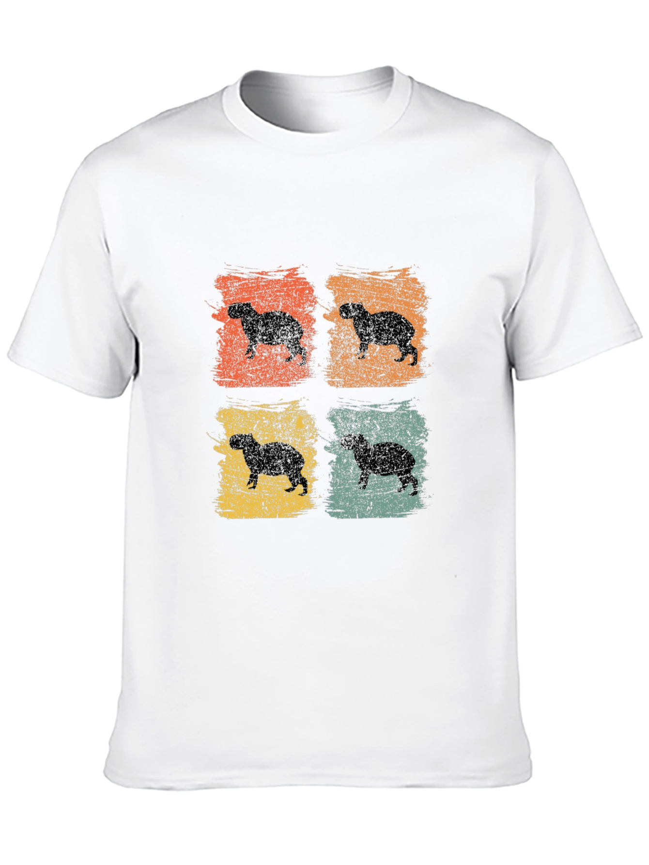 Retro Capybara Graphic T-Shirt