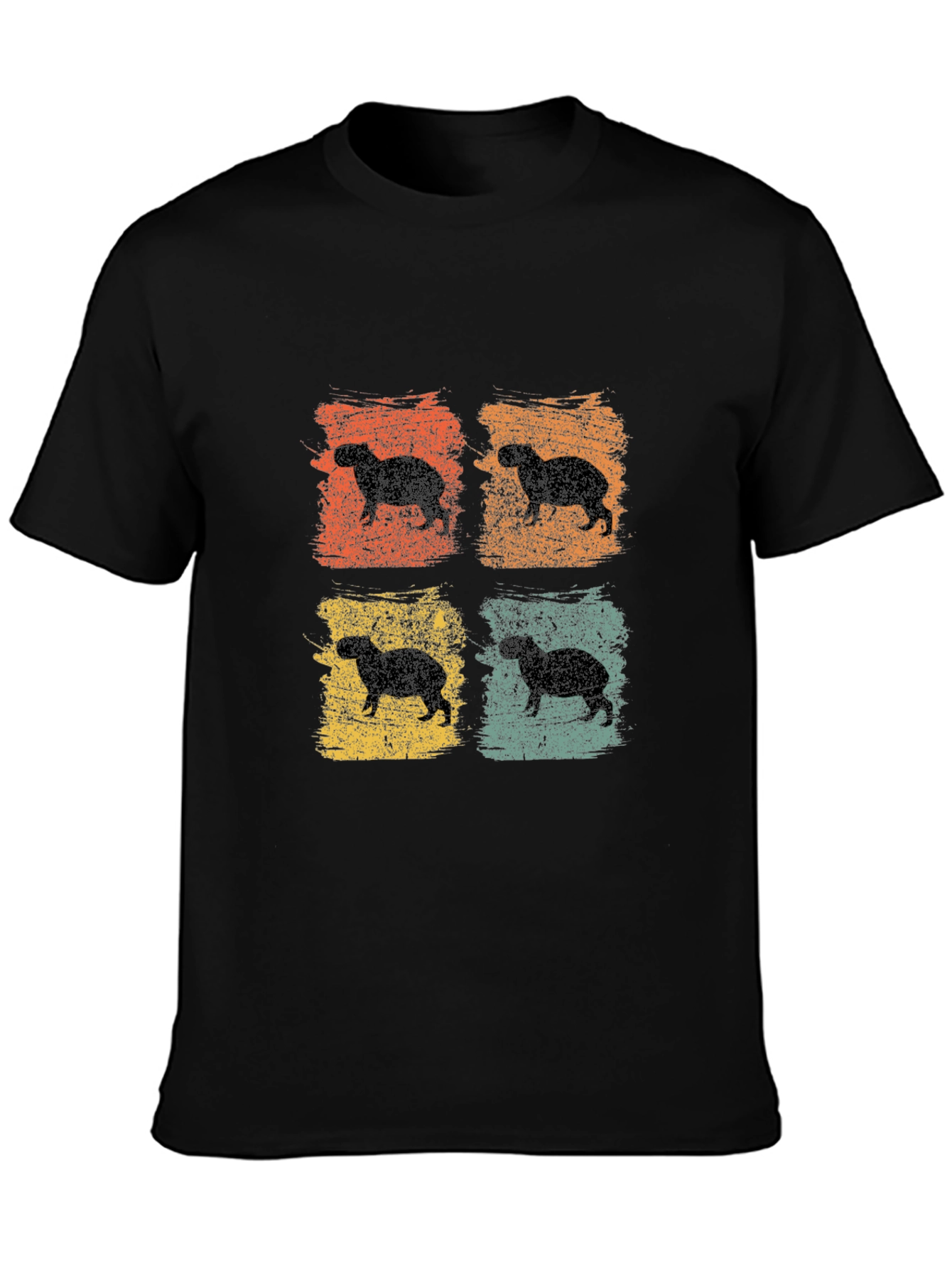 Retro Capybara Graphic T-Shirt