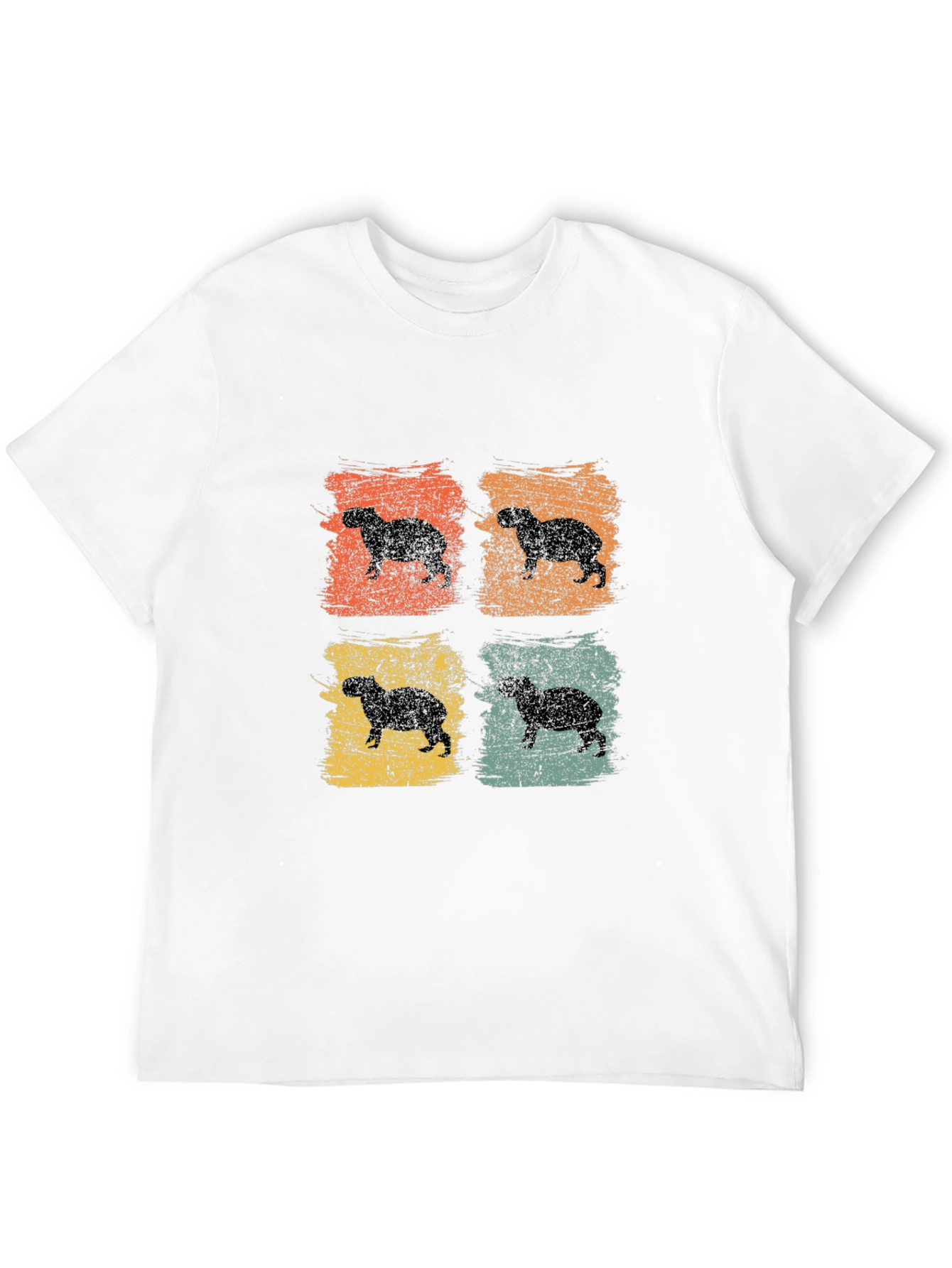Retro Capybara Graphic T-Shirt