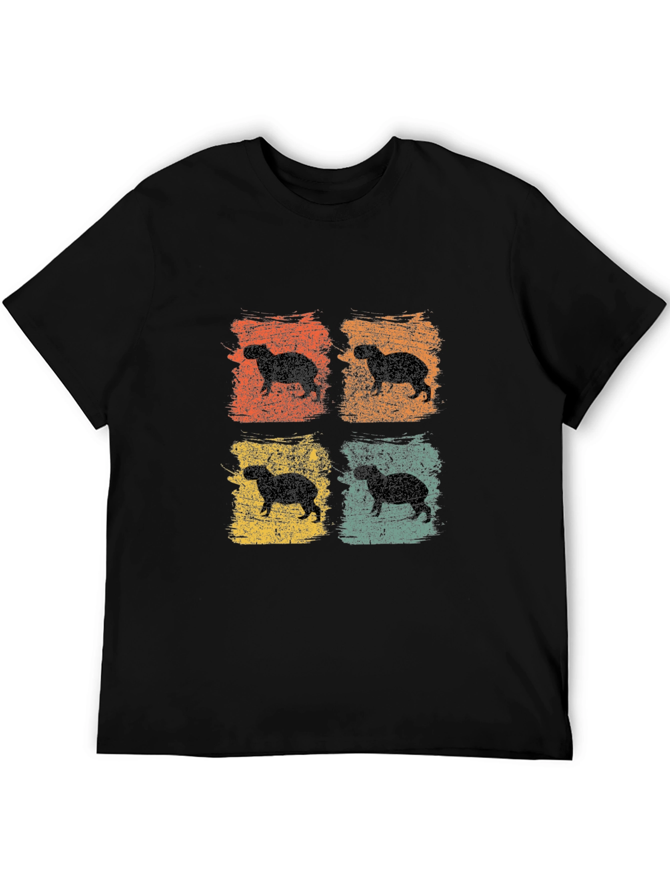 Retro Capybara Graphic T-Shirt