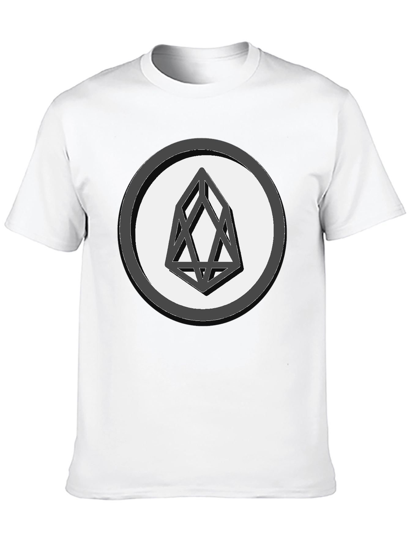 Geometric Graphic Print Tee - Black