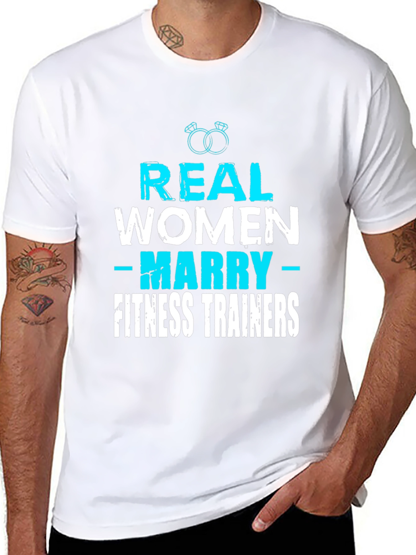 Real Women Marry Fitness Trainers Graphic Tee