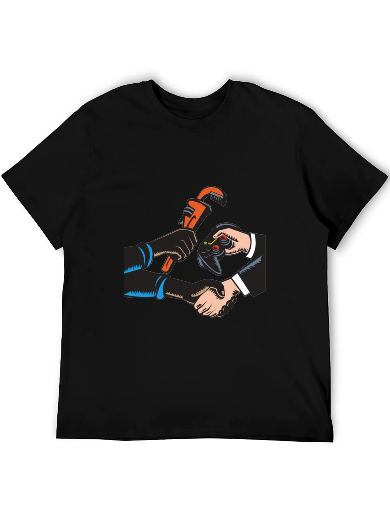 Gamer Plumber Black T-Shirt