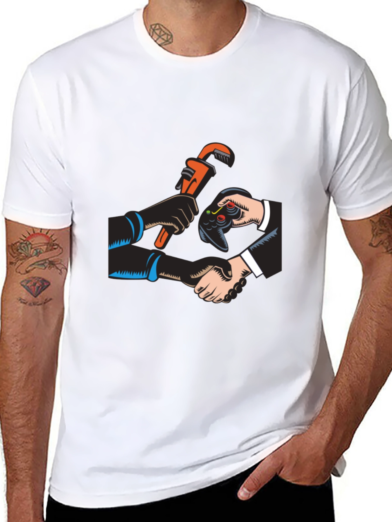Gamer Plumber Black T-Shirt