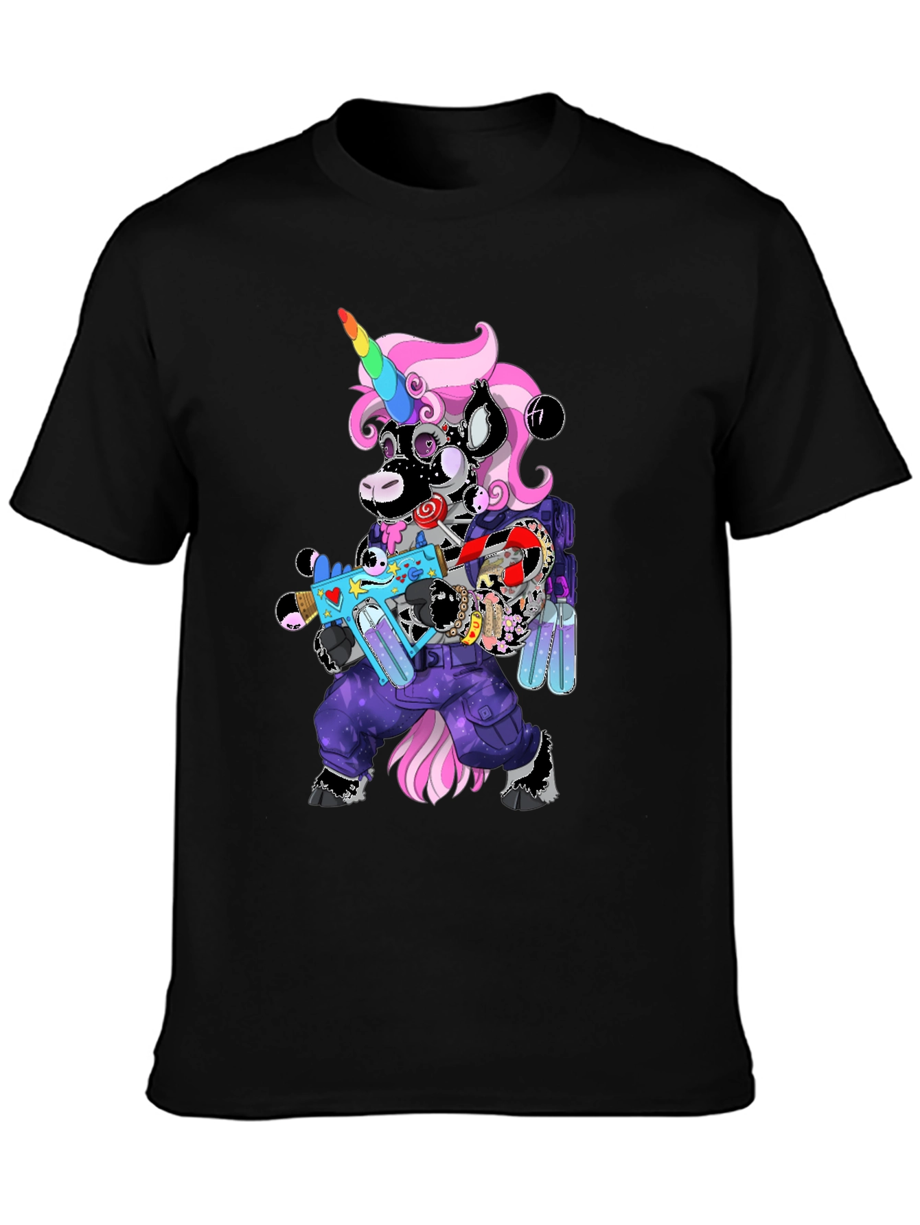 Unicorn Cyberpunk Graphic T-Shirt