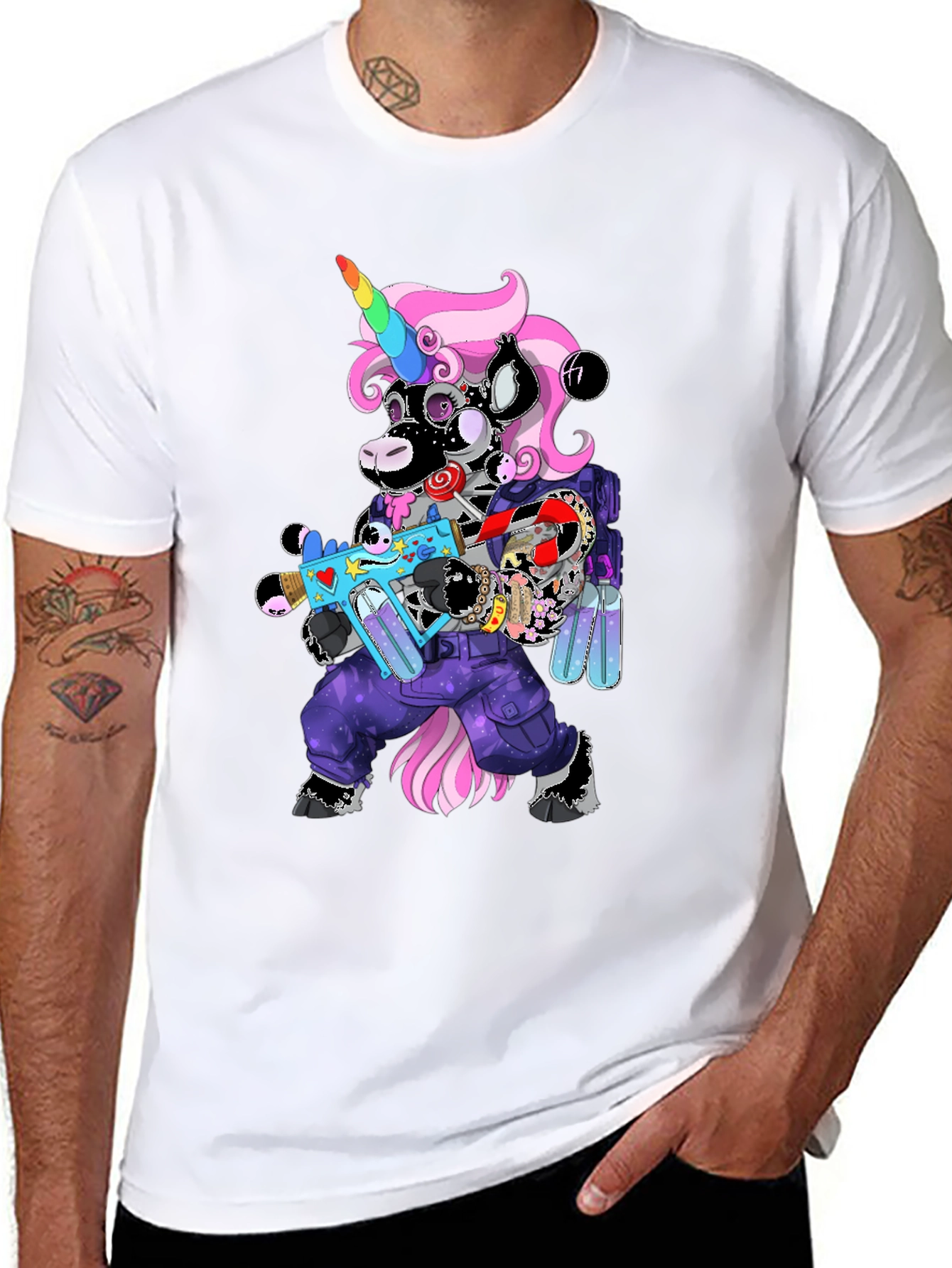 Unicorn Cyberpunk Graphic T-Shirt
