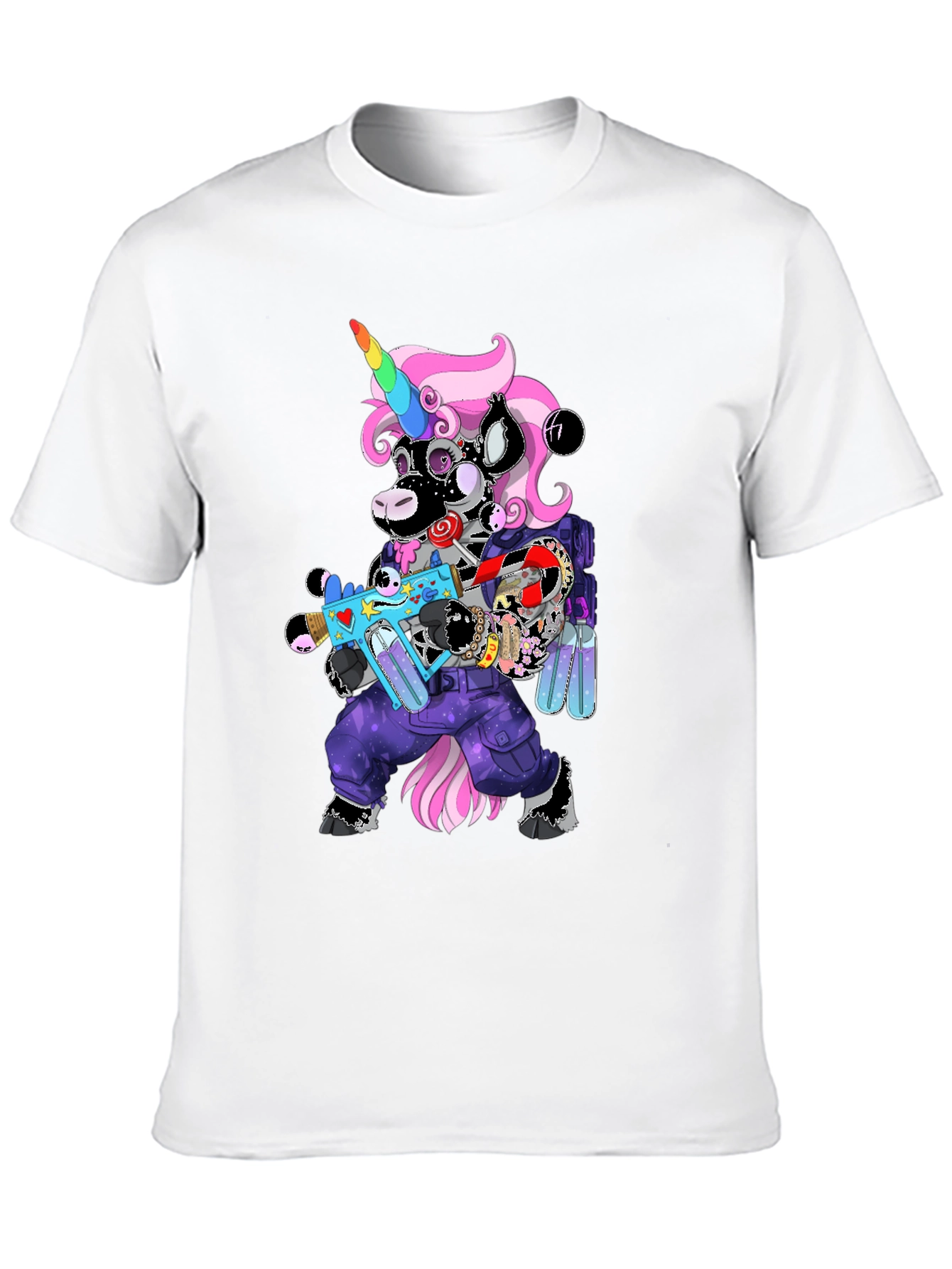 Unicorn Cyberpunk Graphic T-Shirt