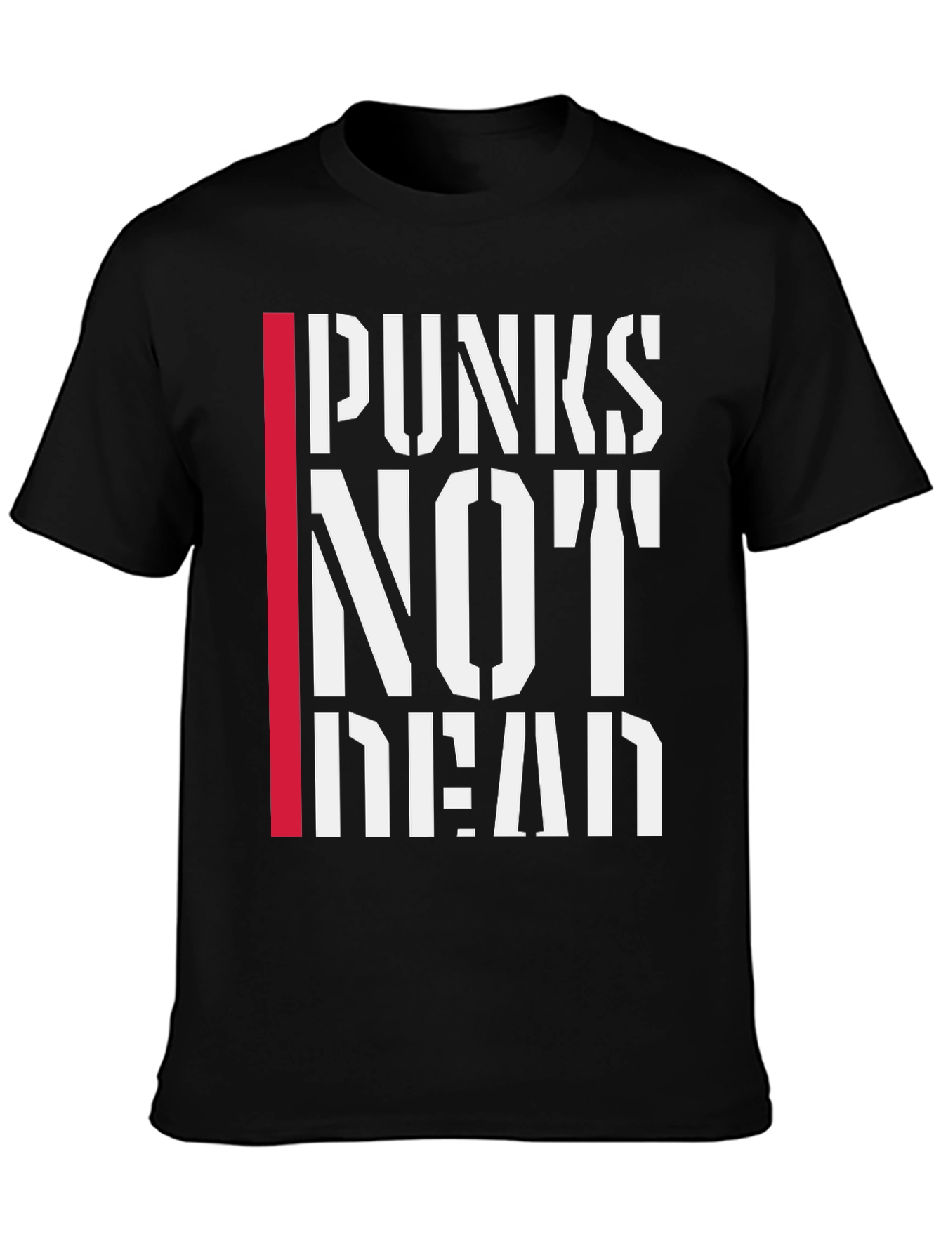 Punx Not Dead Graphic Tee - Black Punk T-Shirt