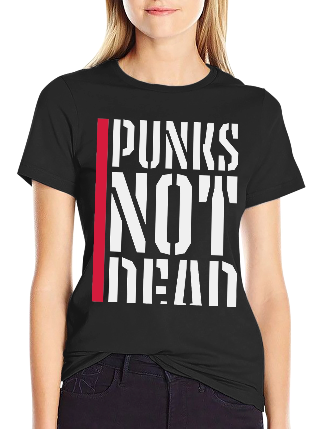 Punx Not Dead Graphic Tee - Black Punk T-Shirt
