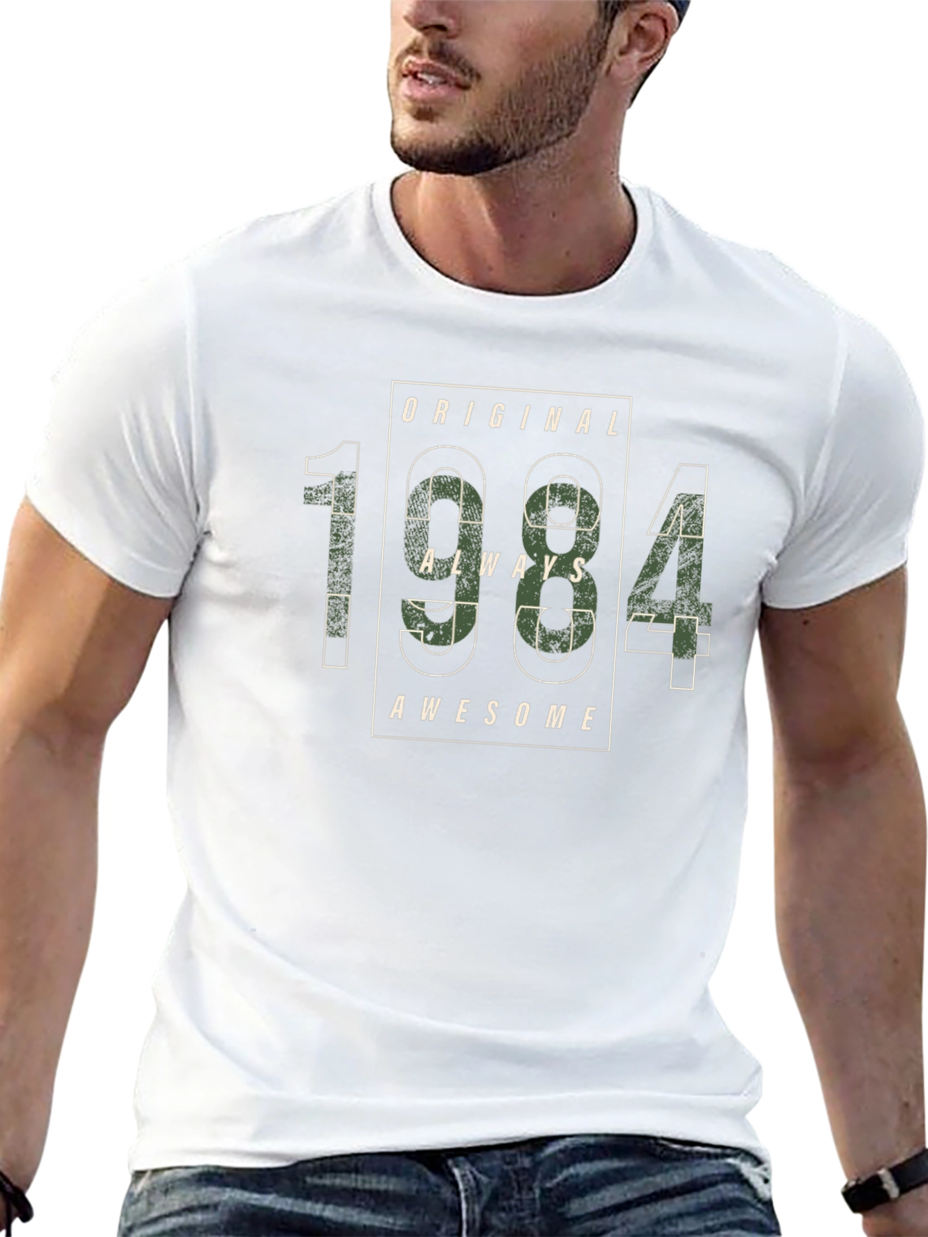 Original 1984 Always Awesome Black T-Shirt