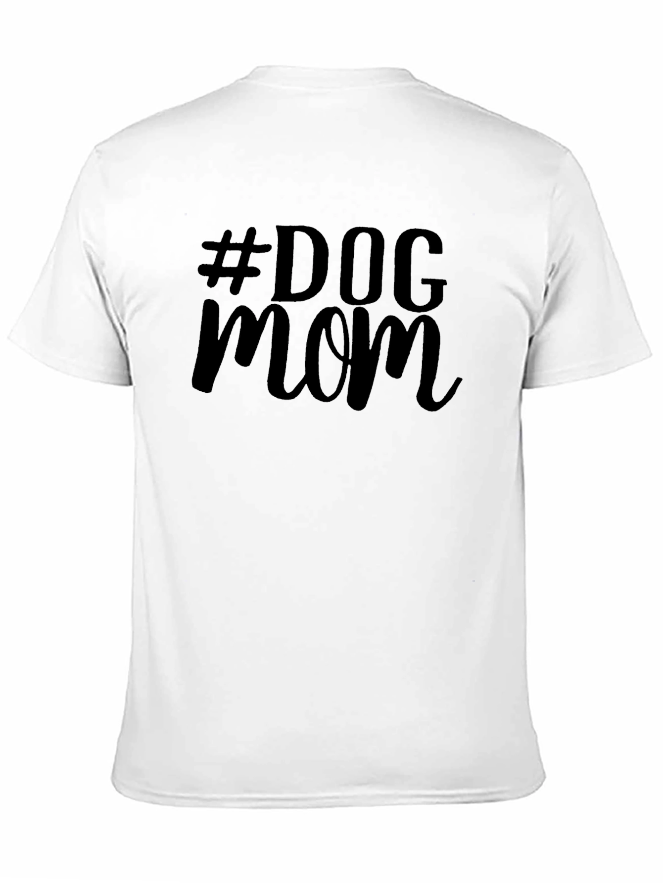 #Dog Mom Graphic Tee - Black Unisex T-Shirt