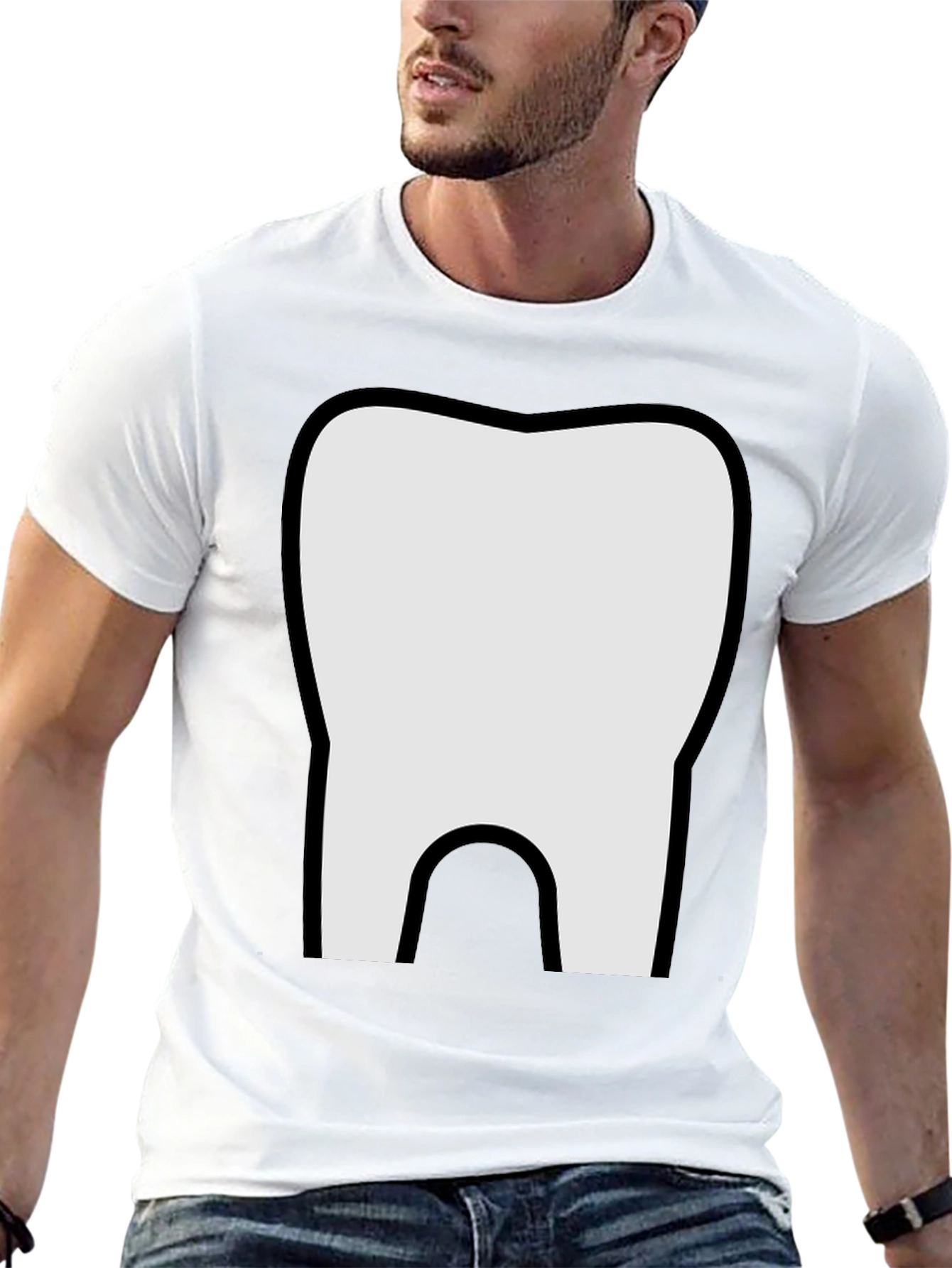 Tooth Graphic T-Shirt - Novelty Dental Tee
