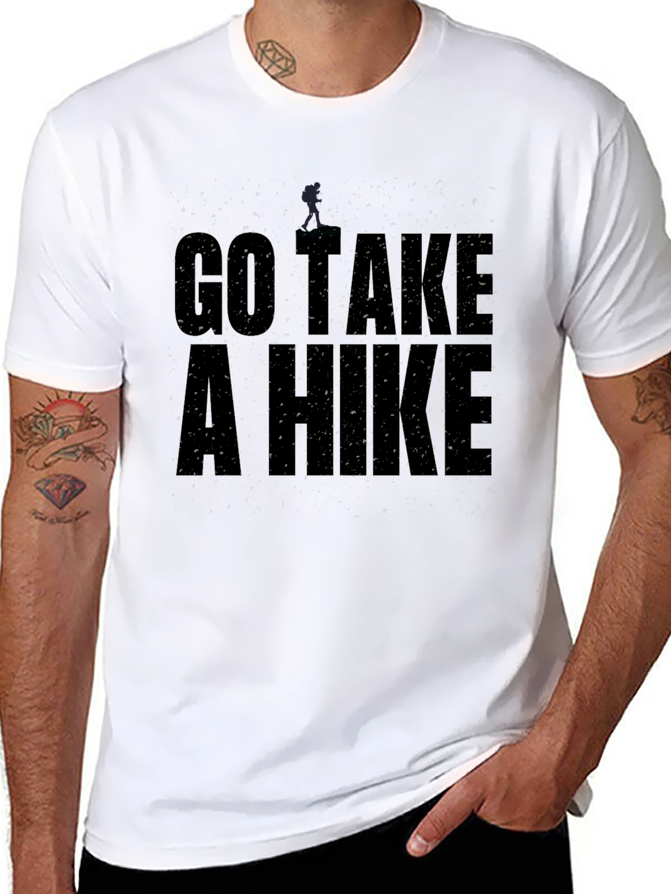 Go Take a Hike Black Graphic Tee