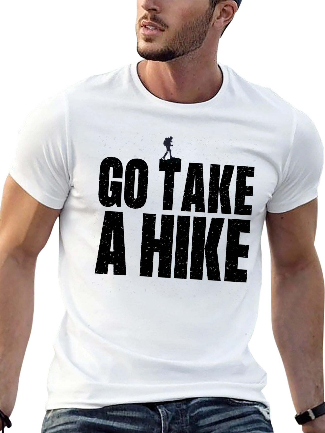 Go Take a Hike Black Graphic Tee