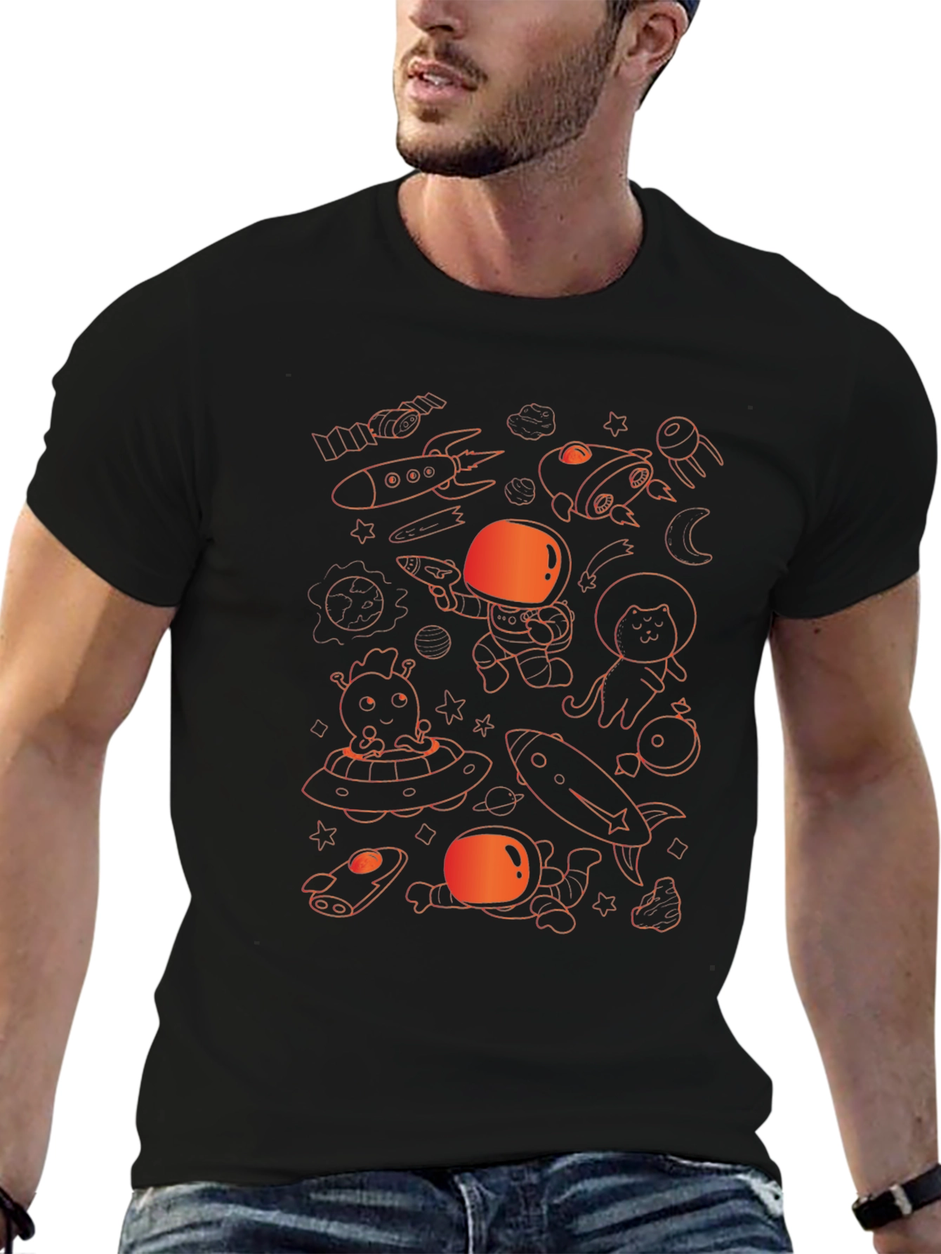 Cosmic Cartoon Graphic Tee