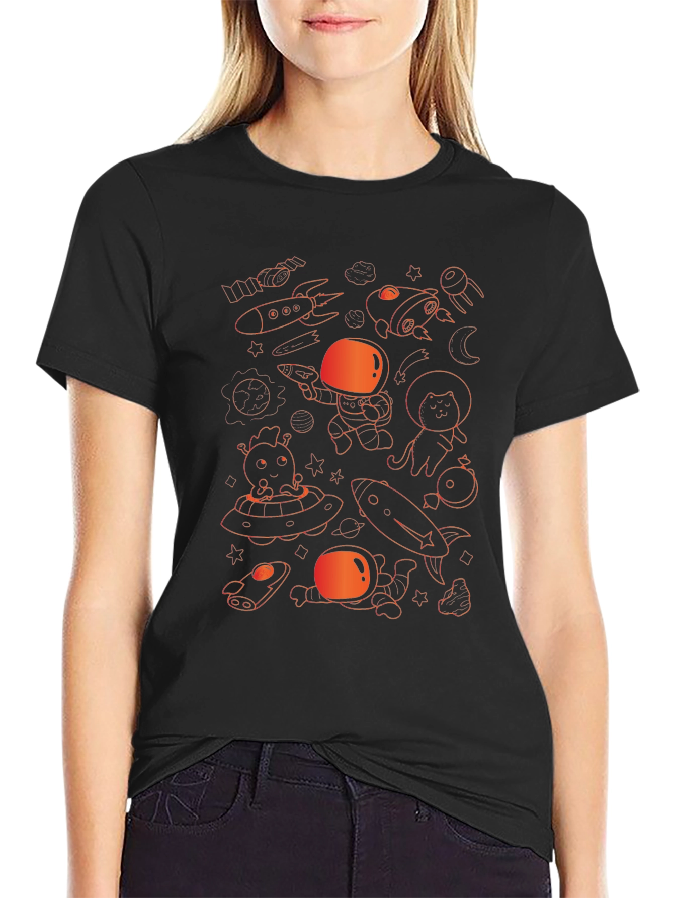 Cosmic Cartoon Graphic Tee