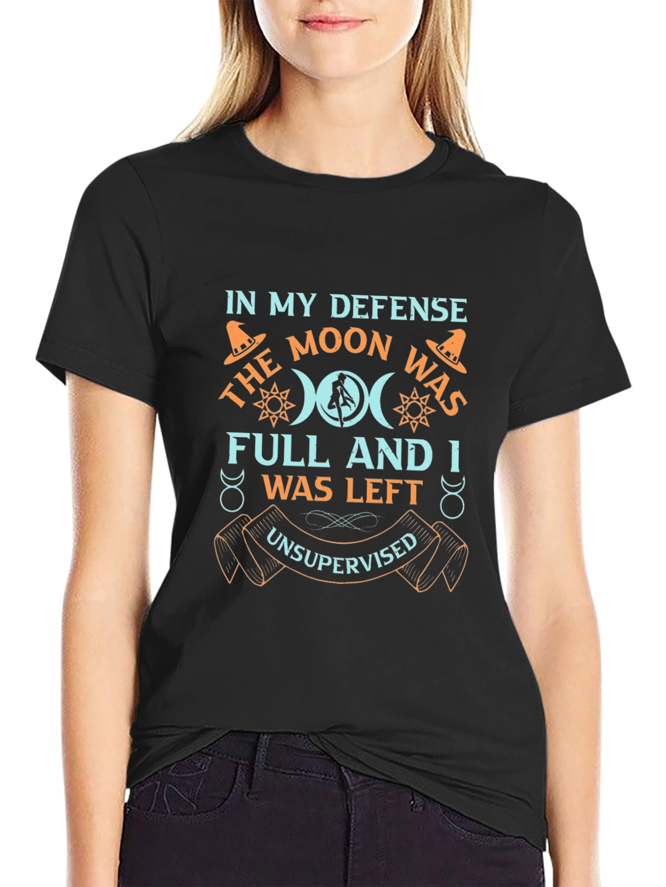 Moon Was Full Graphic T-Shirt - Unisex