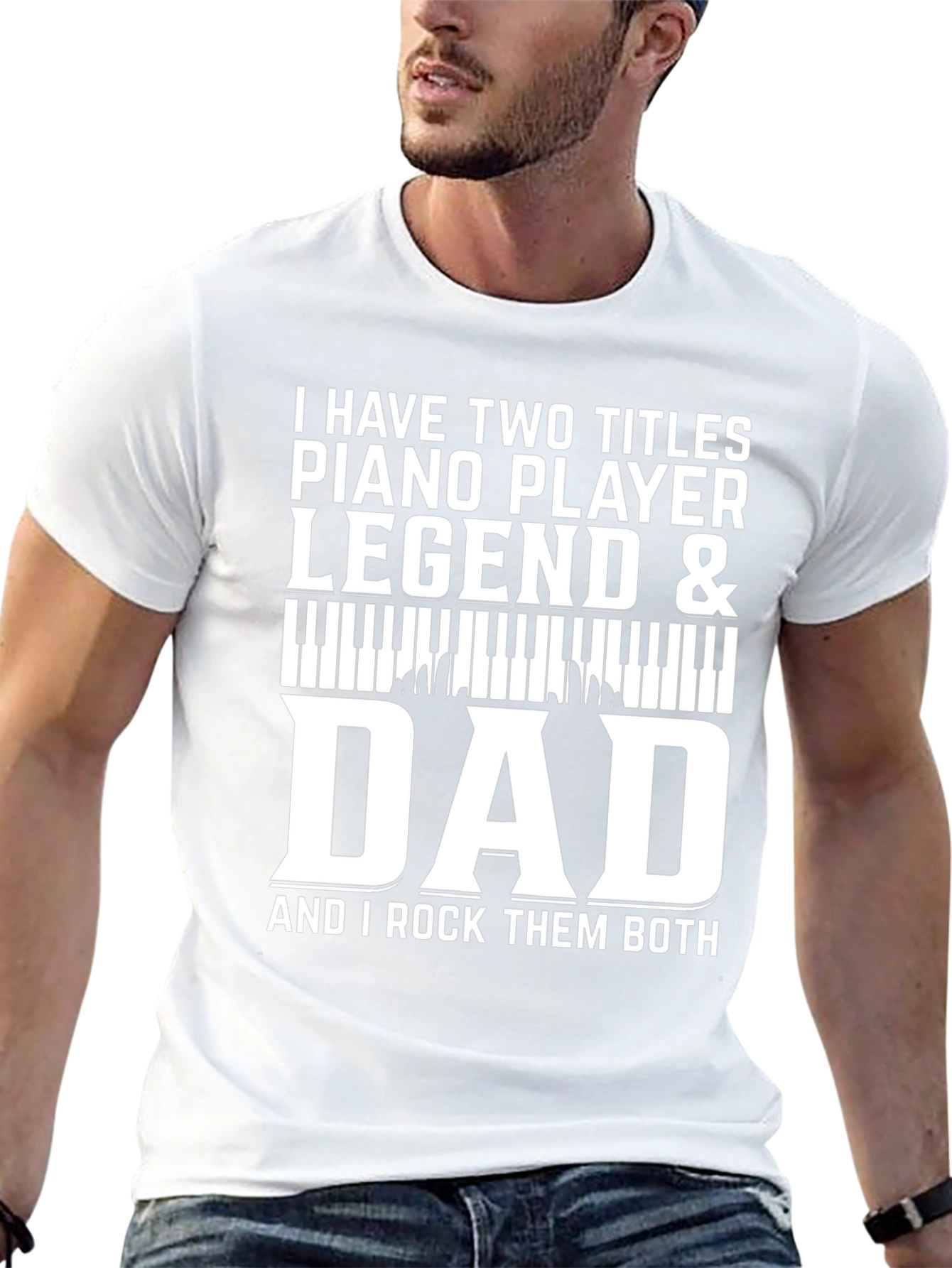 Piano Player Legend & Dad T-Shirt