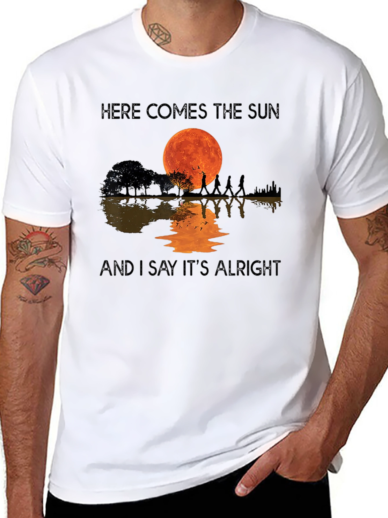 Here Comes The Sun Guitar T-Shirt