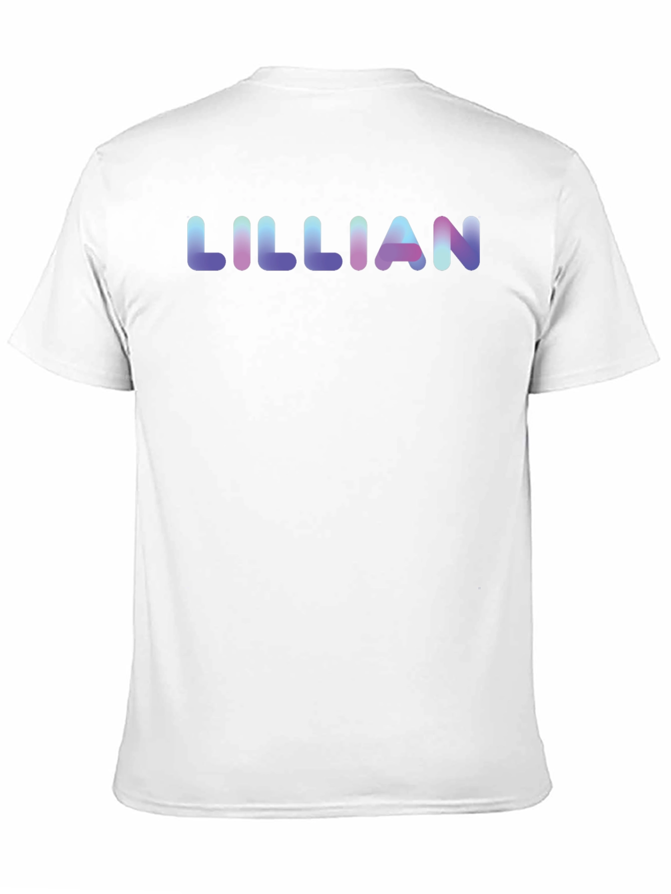 Lillian Name Black Cotton T-Shirt