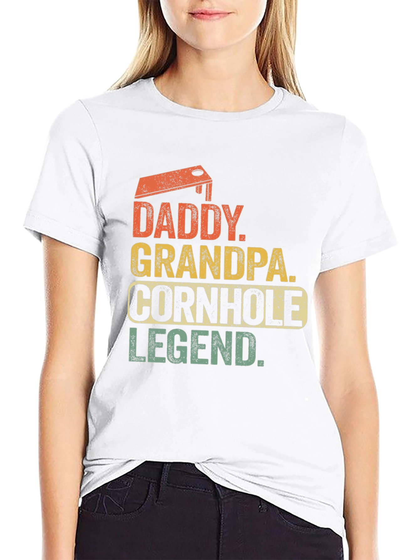 Daddy Grandpa Cornhole Legend T-Shirt