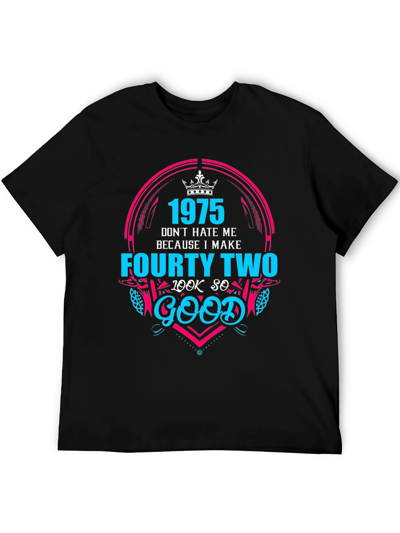 1975 Forty-Two Birthday Graphic T-Shirt