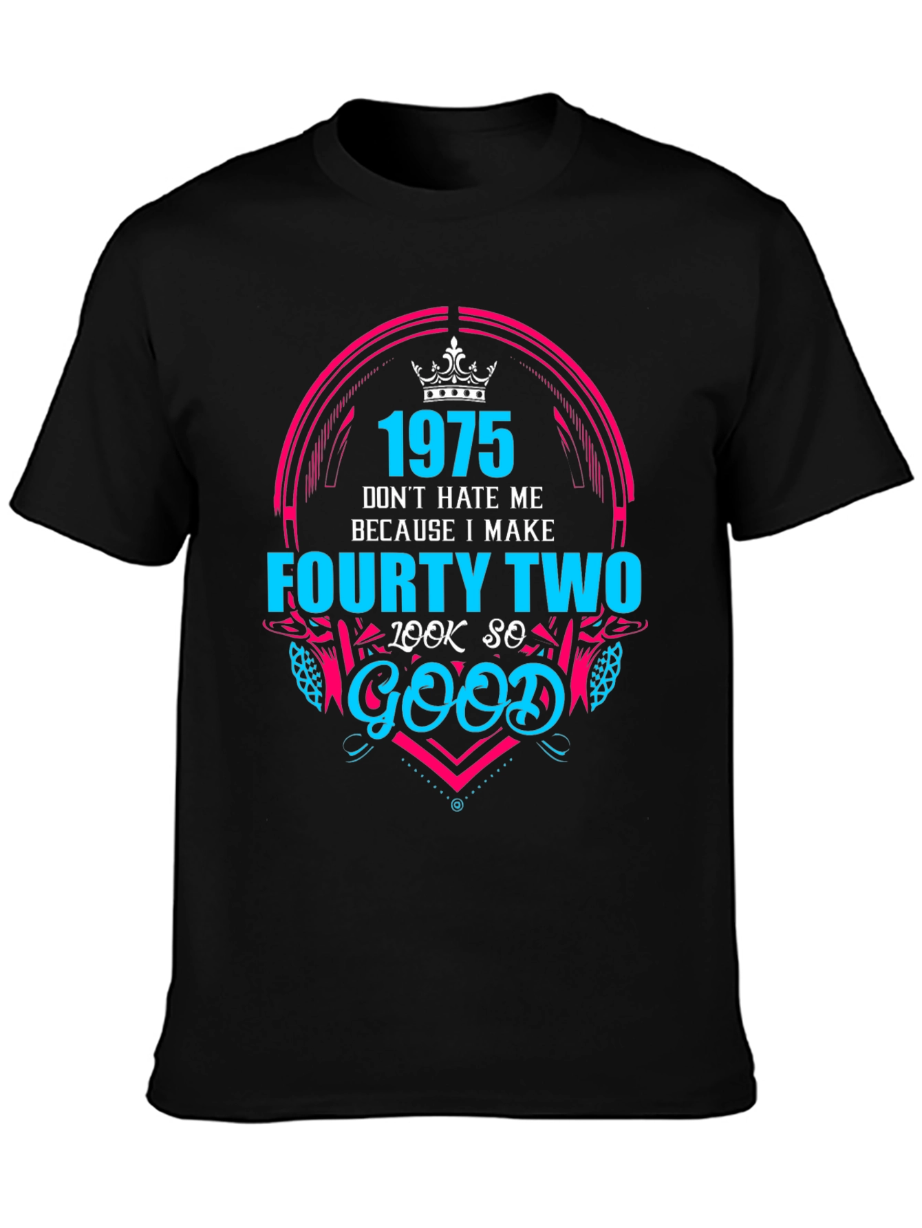 1975 Forty-Two Birthday Graphic T-Shirt