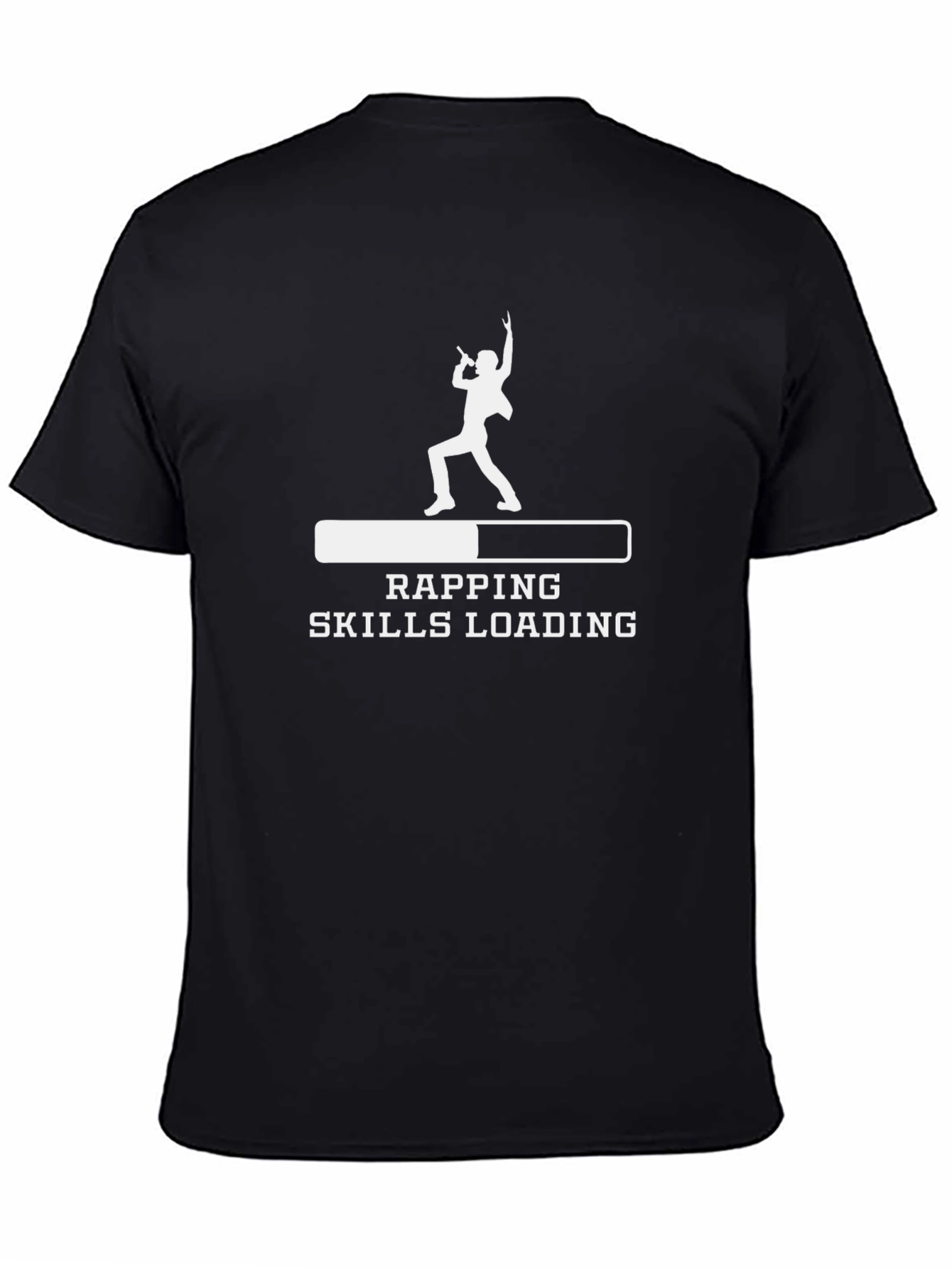 Rapping Skills Loading Black T-Shirt