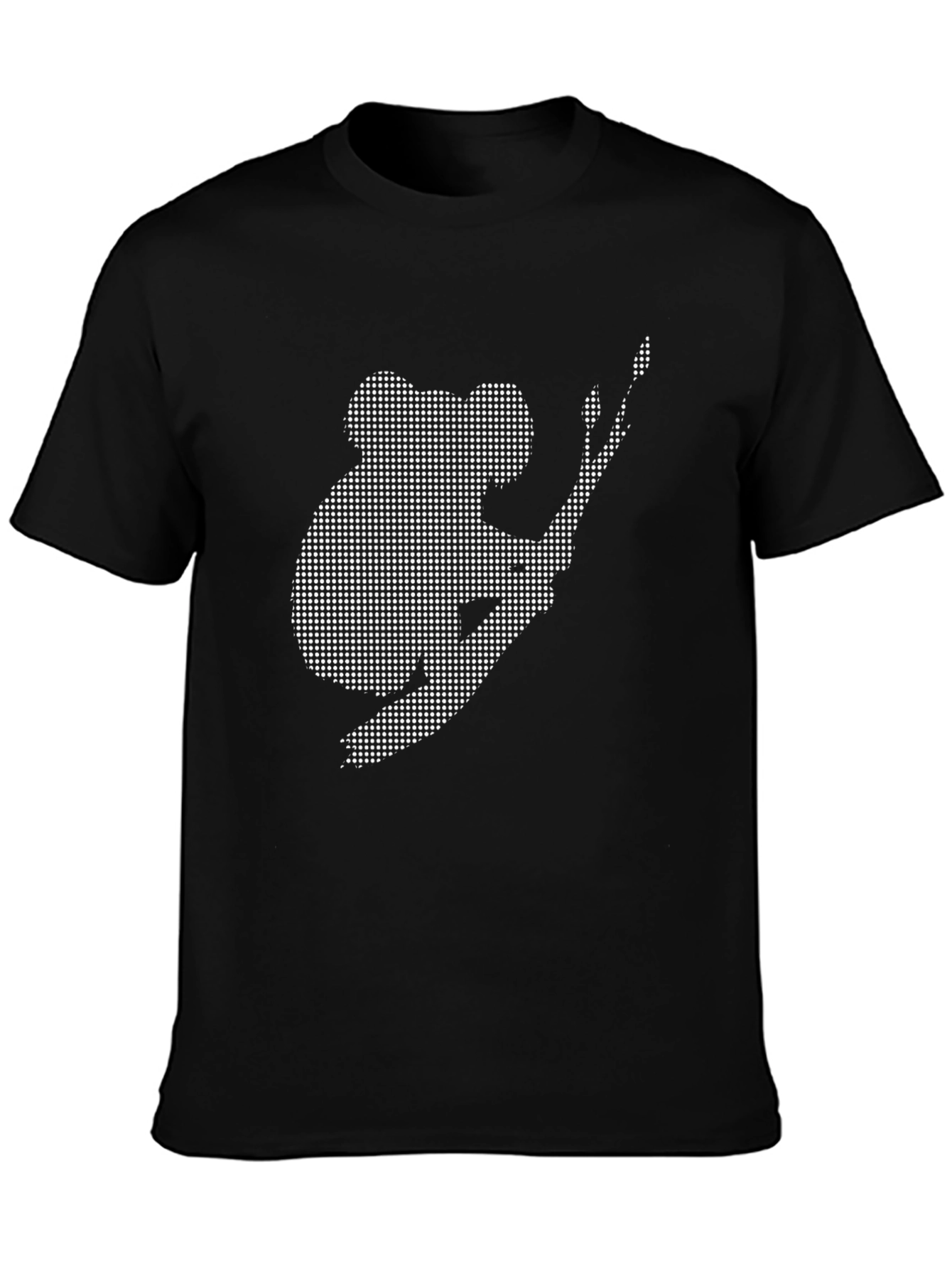 Koala Graphic Tee - Black Casual Comfort