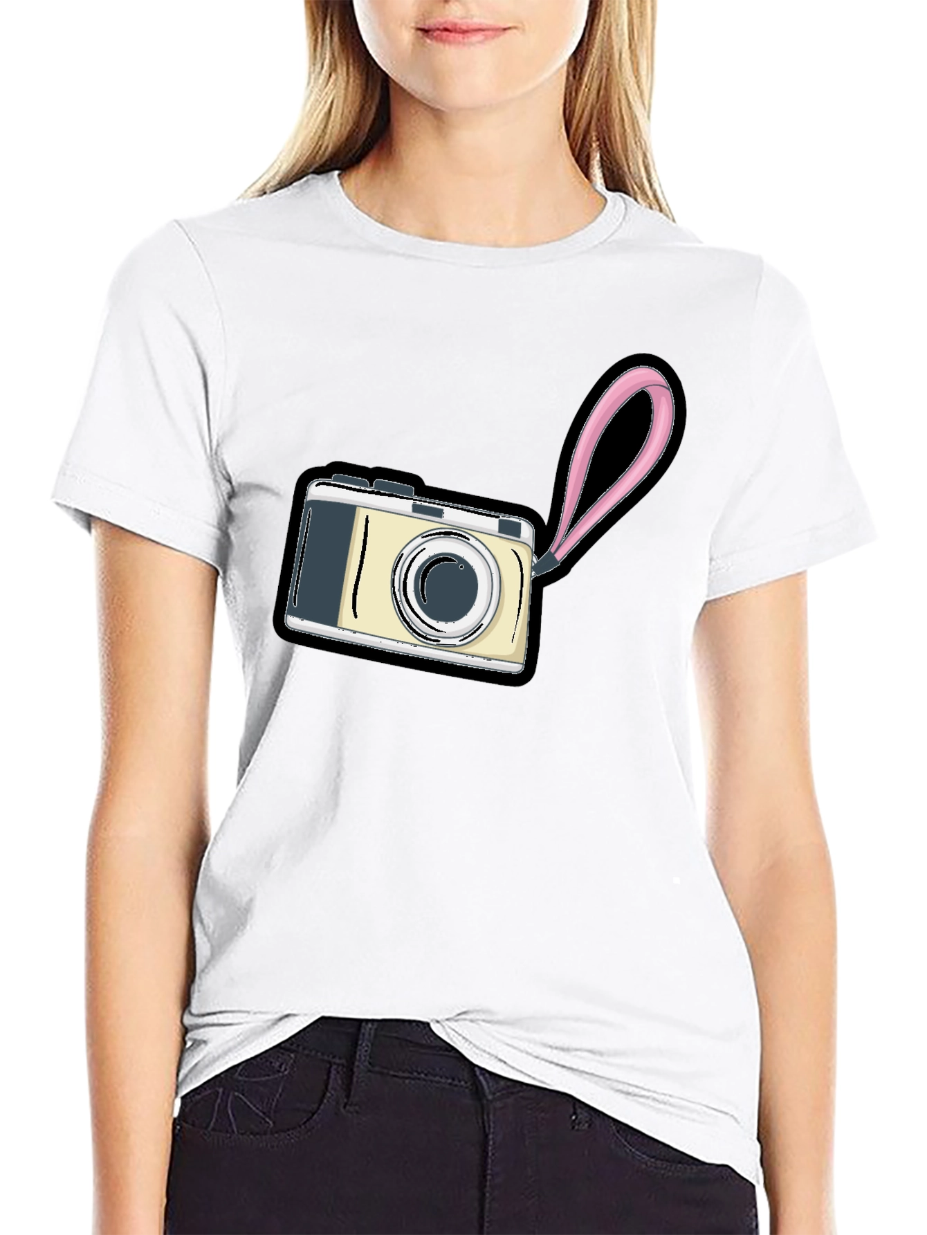 Camera Graphic Black T-Shirt