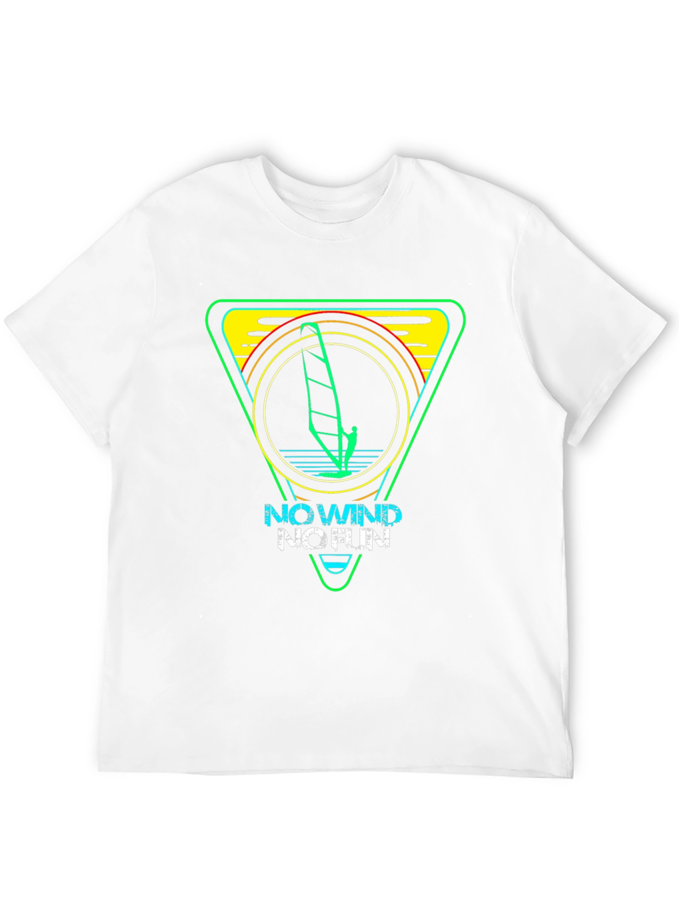 No Wind No Fun Surfing Graphic Tee