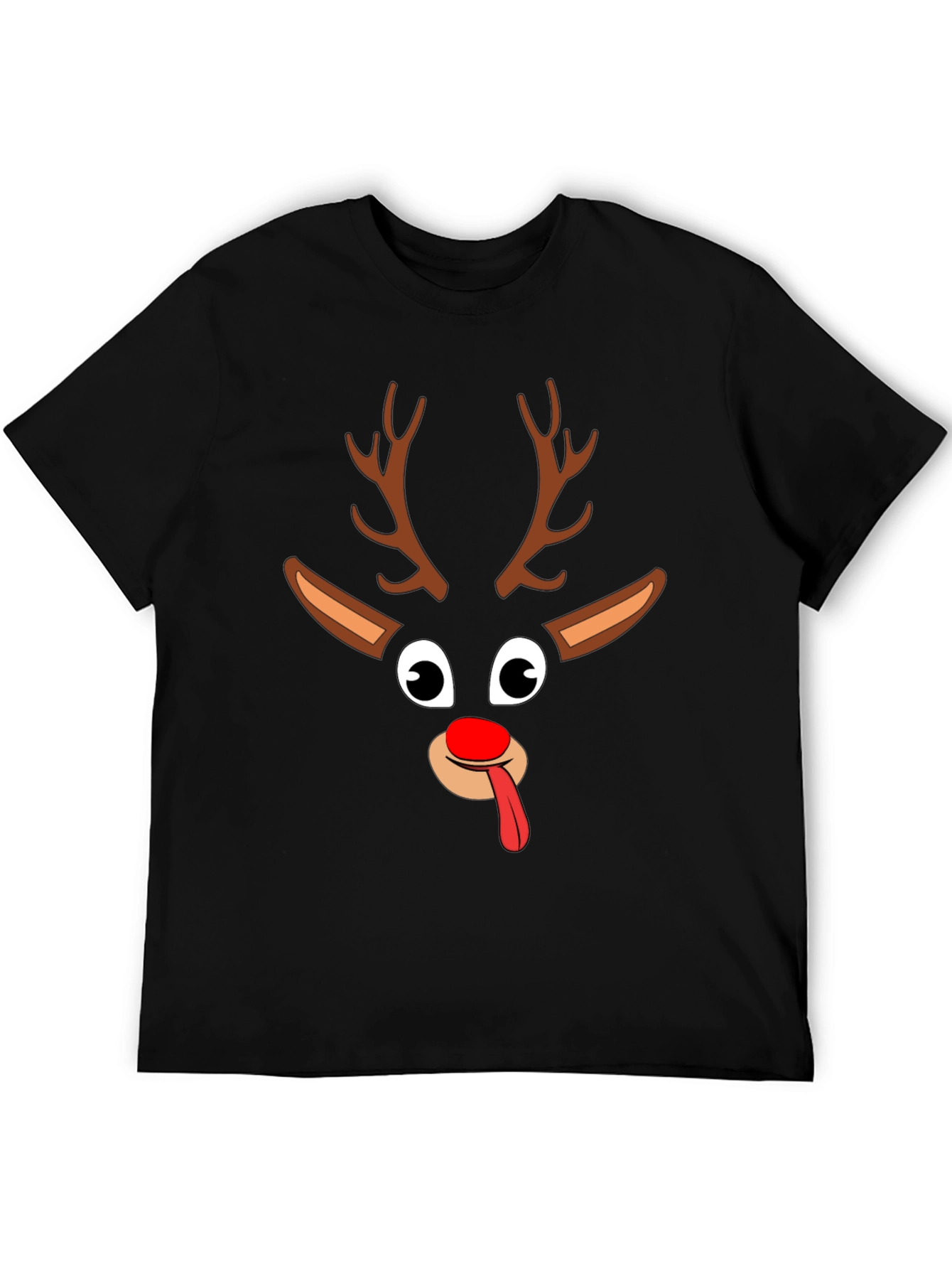 Funny Reindeer Christmas Graphic Tee Shirt