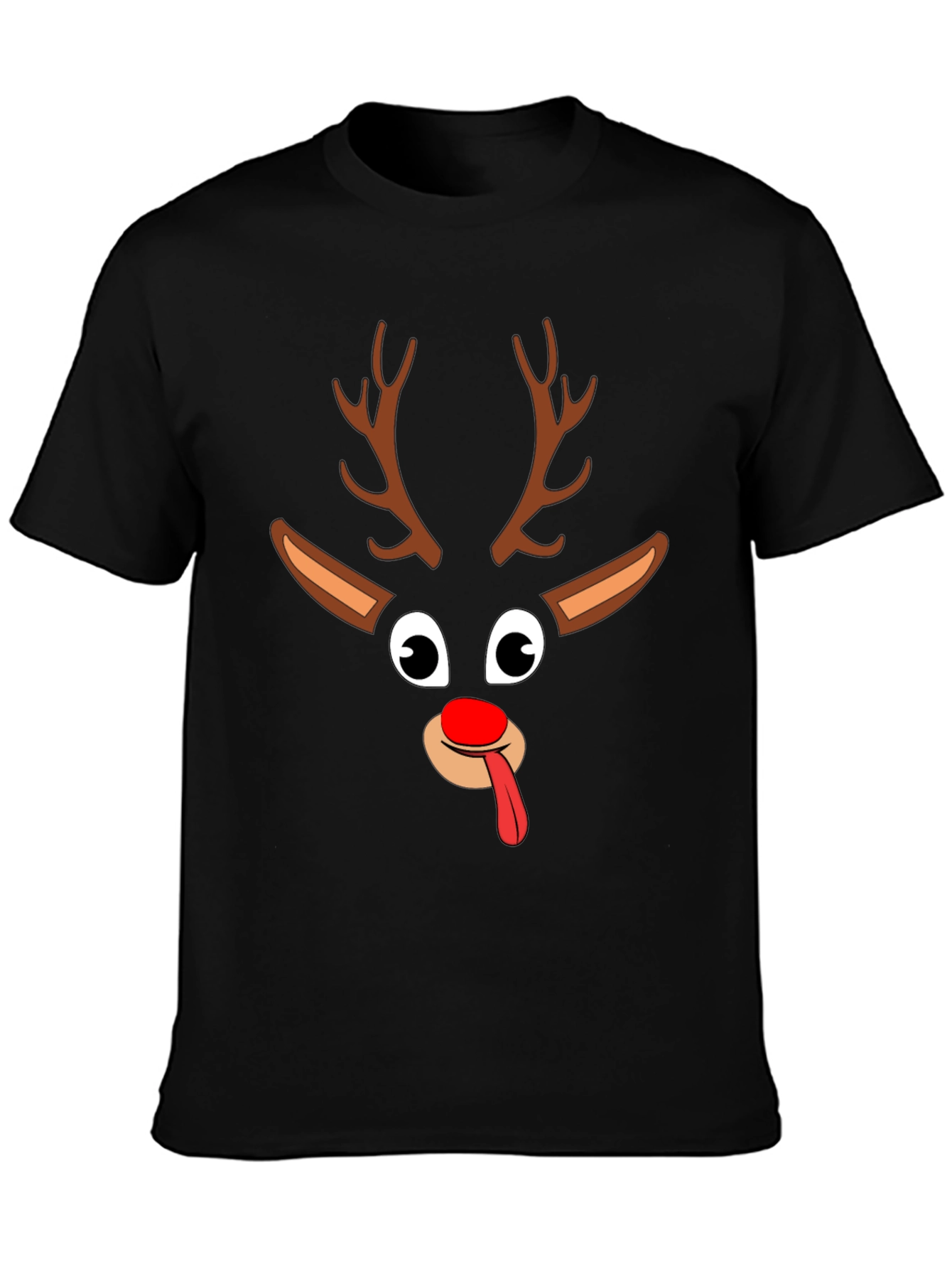 Funny Reindeer Christmas Graphic Tee Shirt