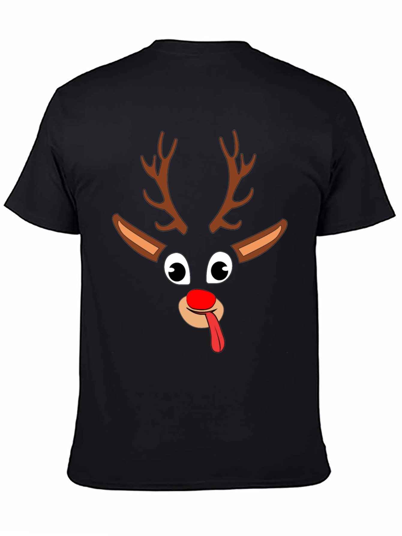 Funny Reindeer Christmas Graphic Tee Shirt
